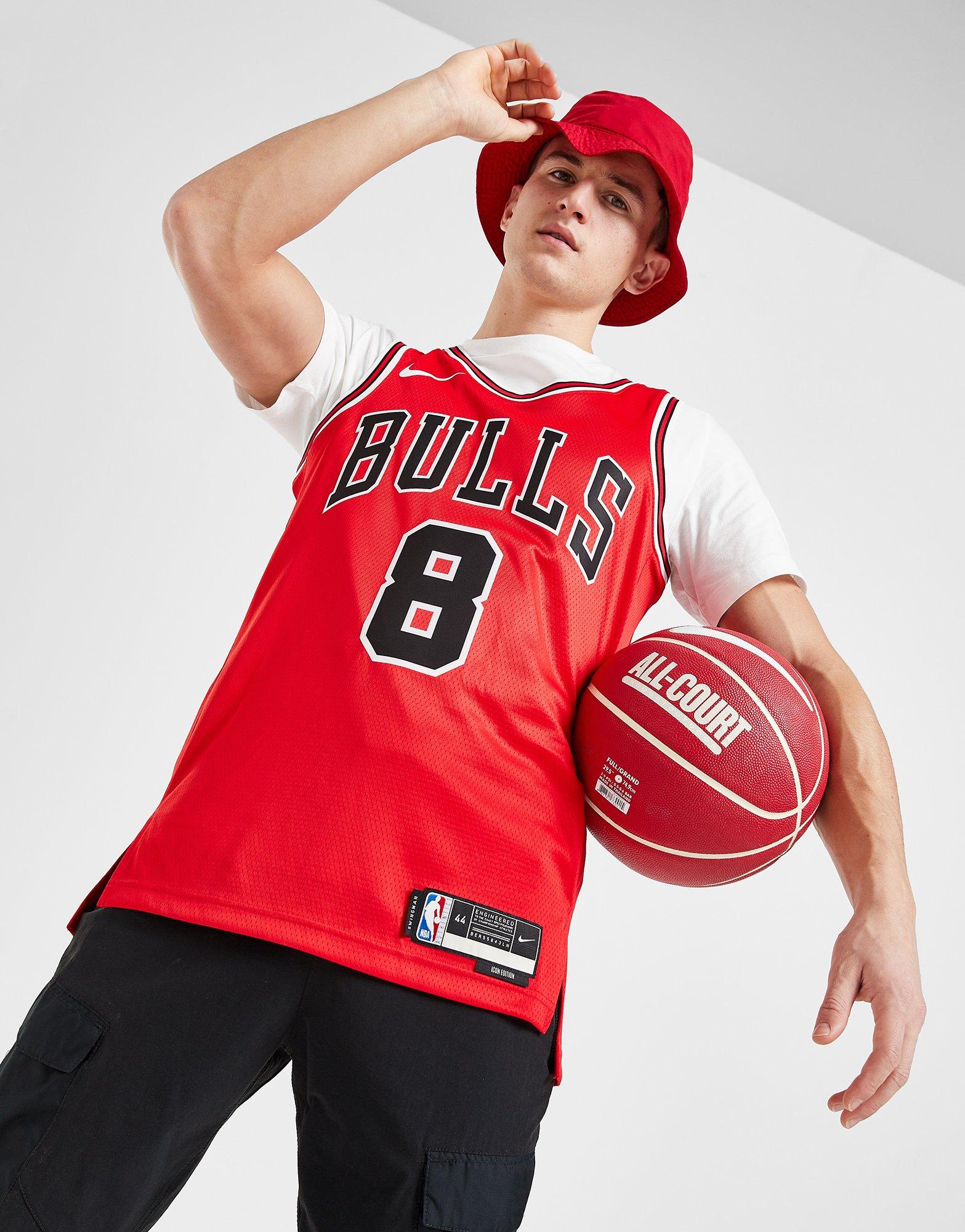 Chicago Bulls Champion NBA Jersey - Medium Red Polyester