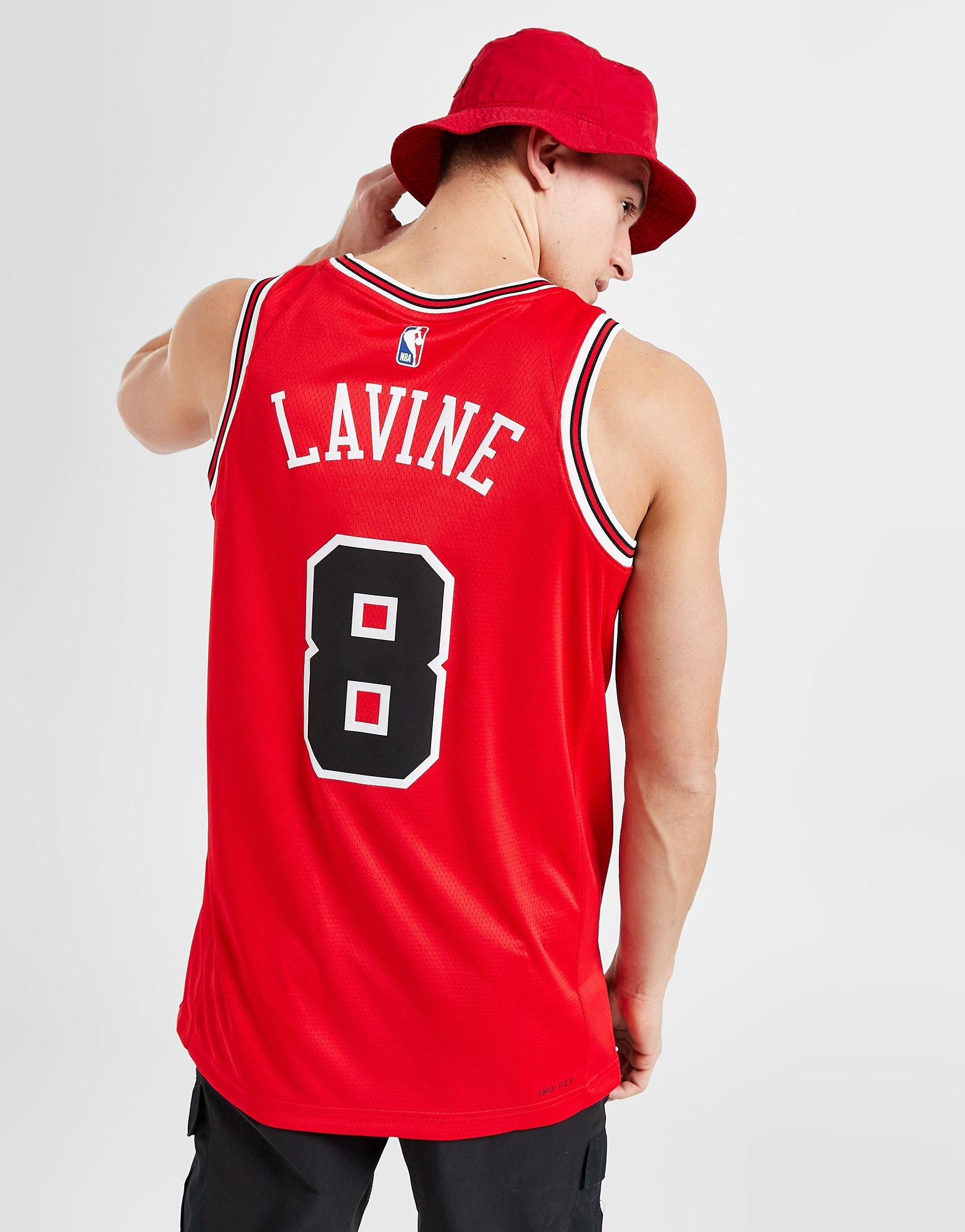 Nike NBA Zach LAVINE Chicago Bulls Size L,XL Icon Swingman Jersey  864465-666 Men