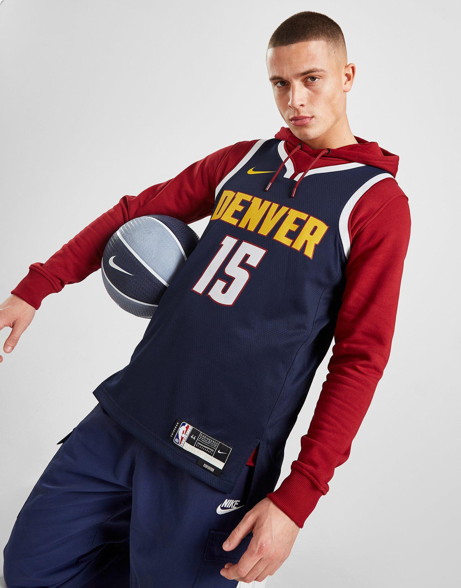 New Denver Nuggets Nike City Edition Essential Logo T-Shirt Men's 2019 NBA  NWT