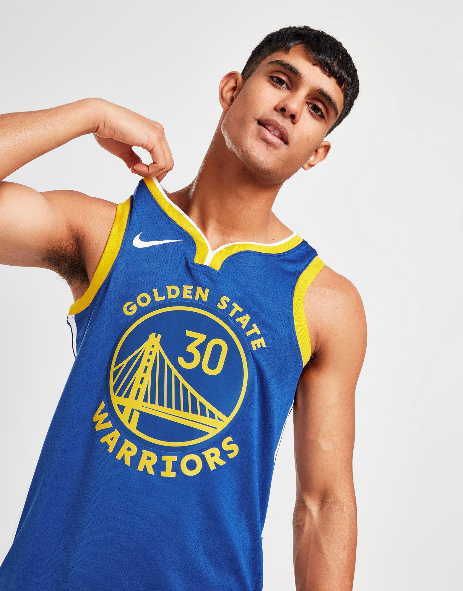 Blue Nike NBA Golden State Warriors Icon Curry #30 Jersey