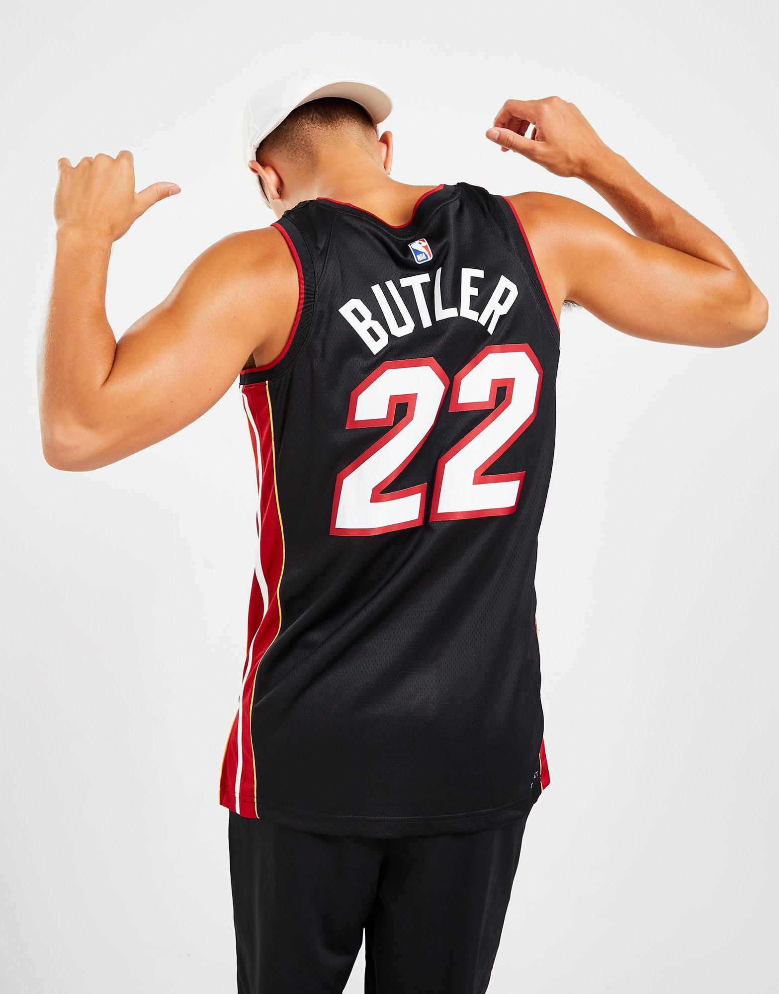 Authentic Men's Nike Dri-Fit x Miami Heat Jersey 22 Jimmy Butler Swingman  Red 50