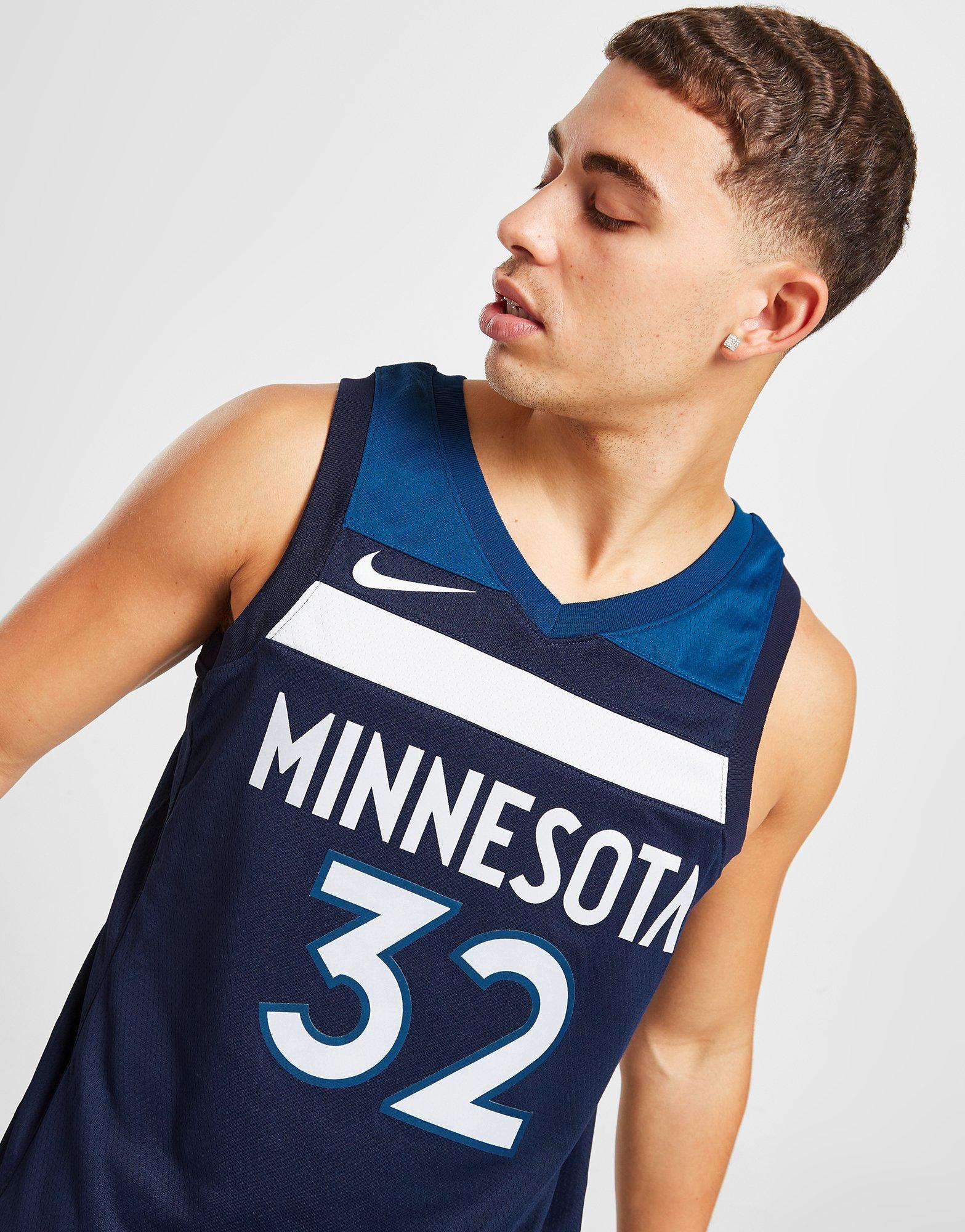 Blue Nike NBA Minnesota Timberwolves Towns #32 SM Jersey