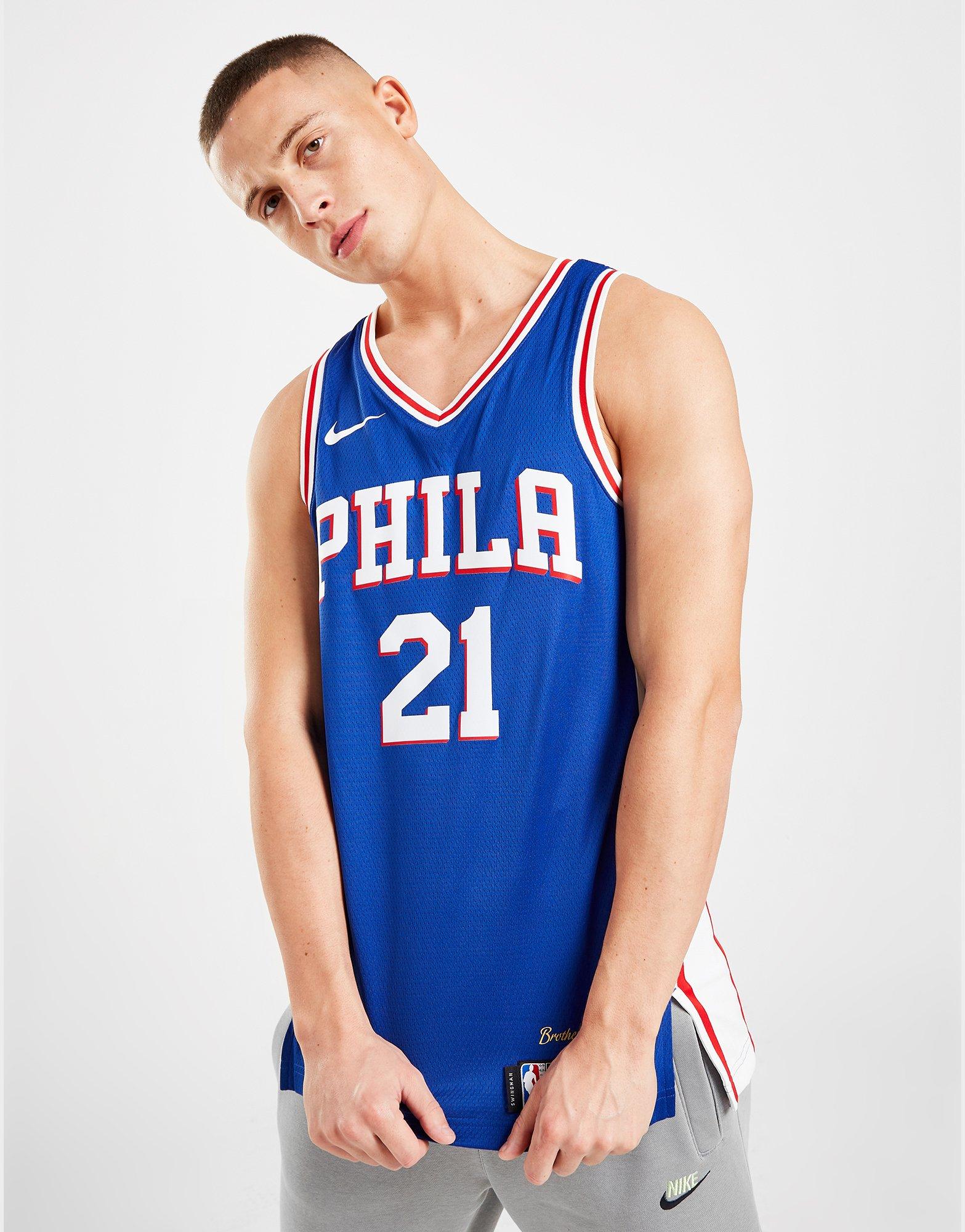 76ers hotsell blue jersey