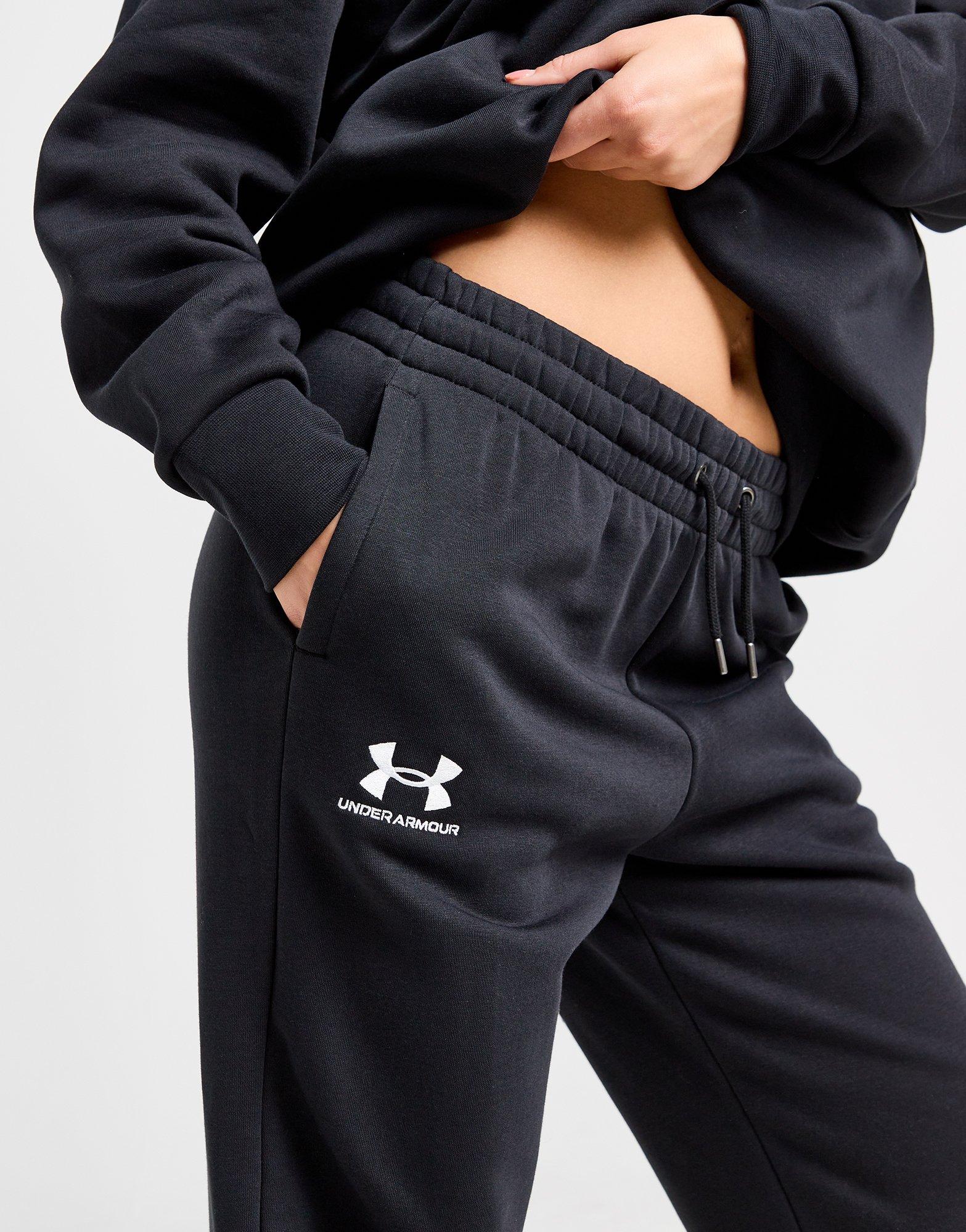 Black Under Armour Essential Joggers - JD Sports Global