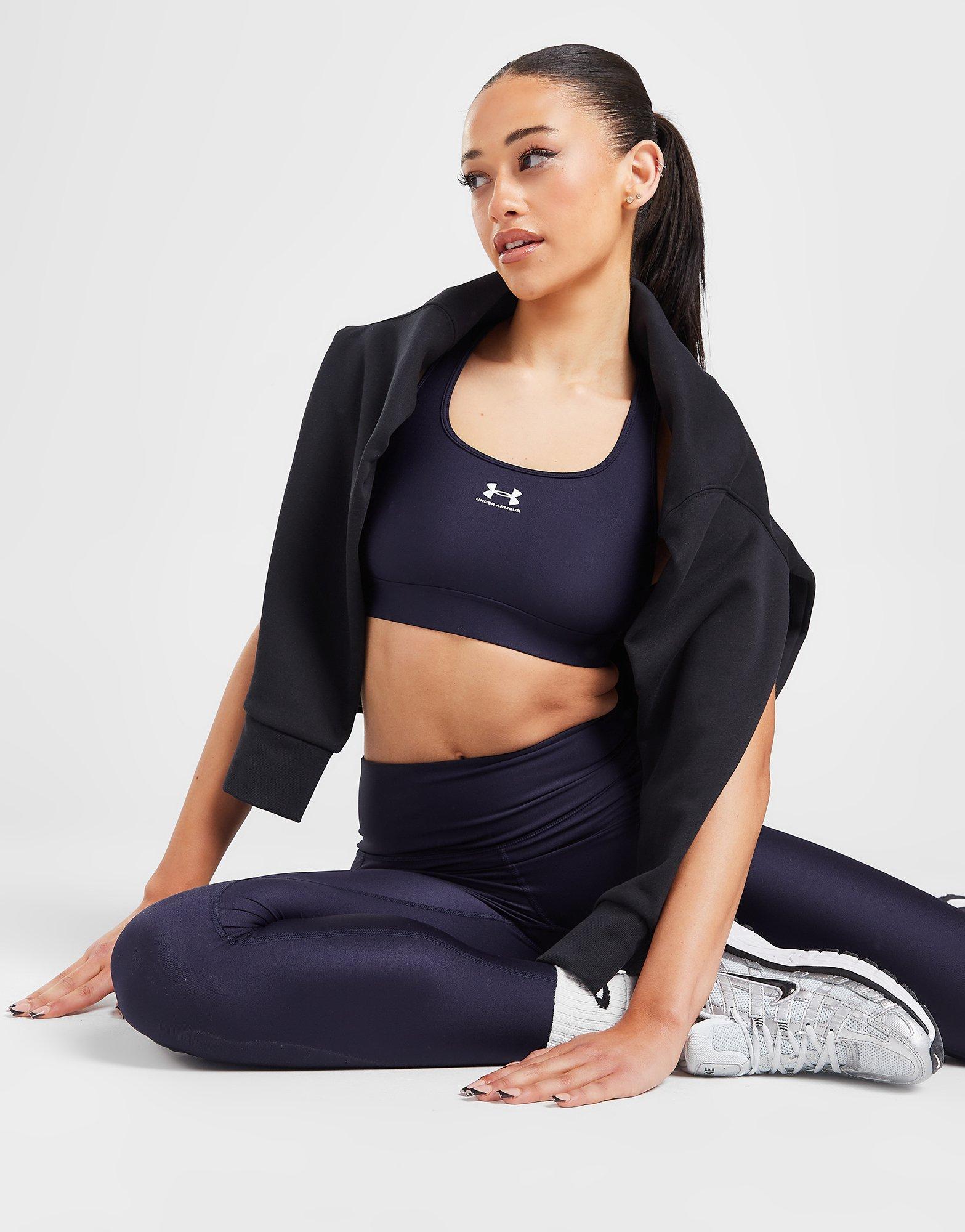 $99 Adidas Women's Black V-Neck Low-Impact Compression Active Sports Bra  Size XS