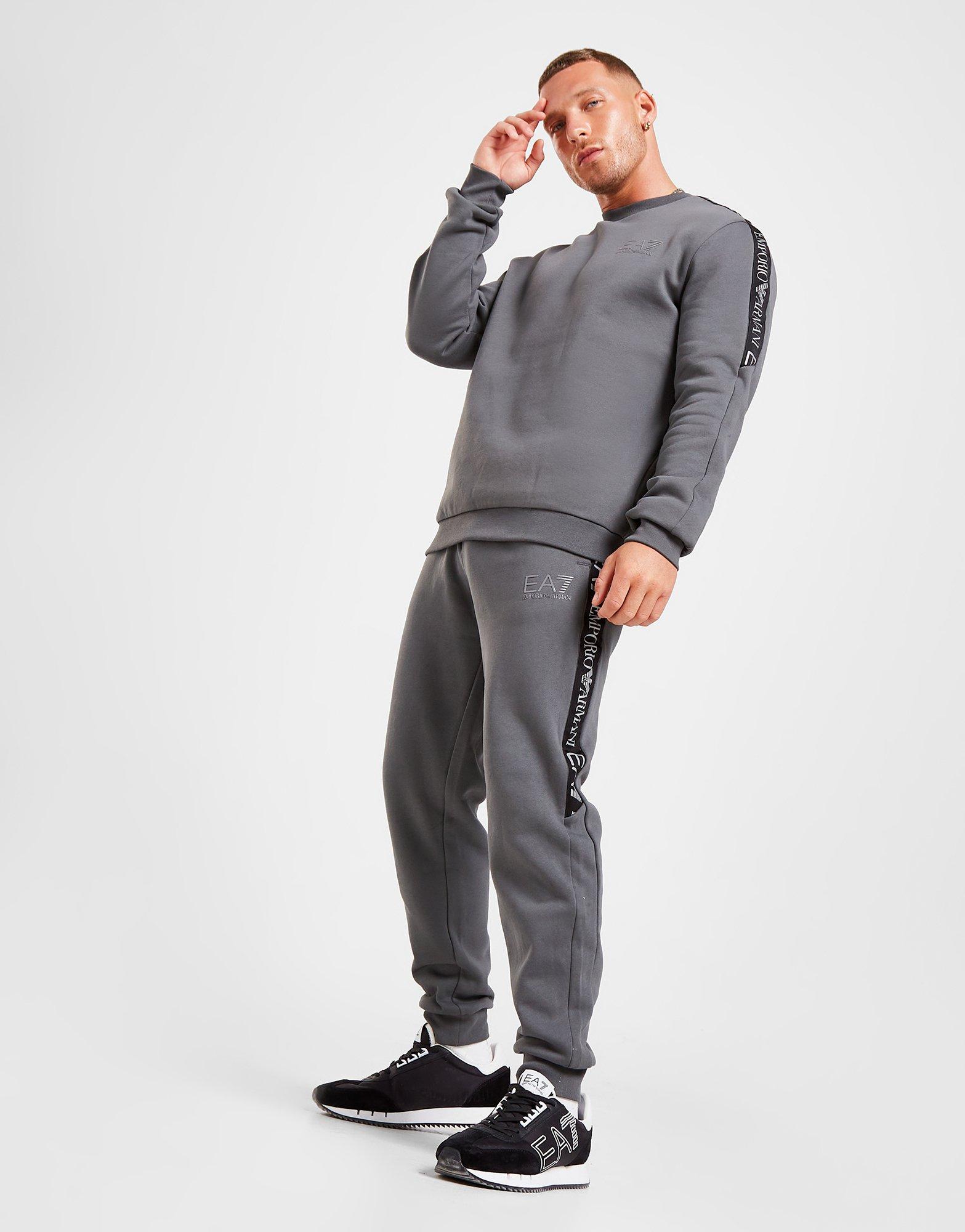 grey emporio armani tracksuit