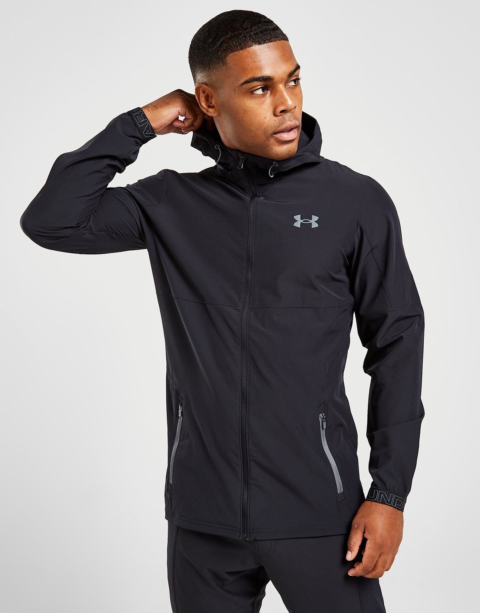 Black Under Armour Vanish Woven Full Zip Hoodie JD Sports Ireland