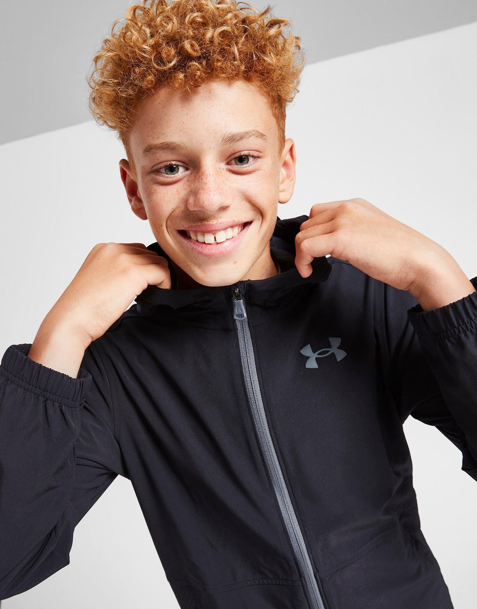 Under Armour Full Zip Tech Woven Hooded Jacket Junior