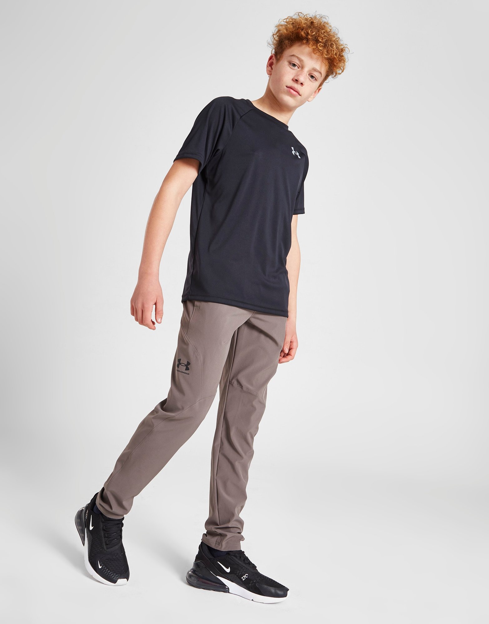 Grey Under Armour Unstoppable Track Pants Junior - JD Sports NZ
