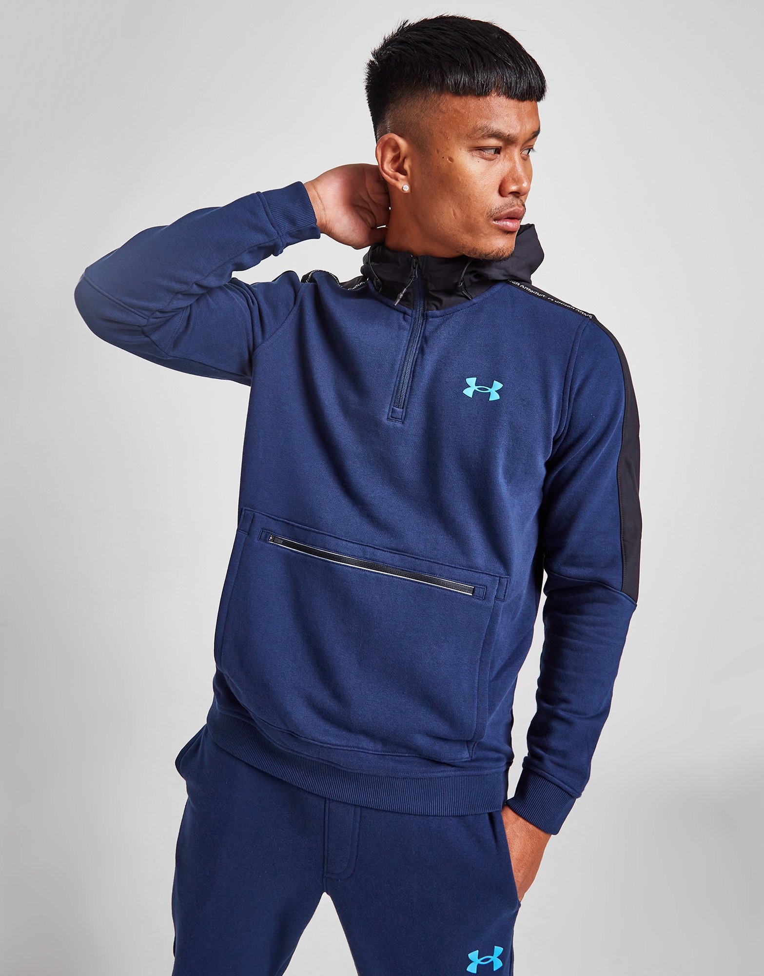 Under armour threadborne 2025 half zip hoodie