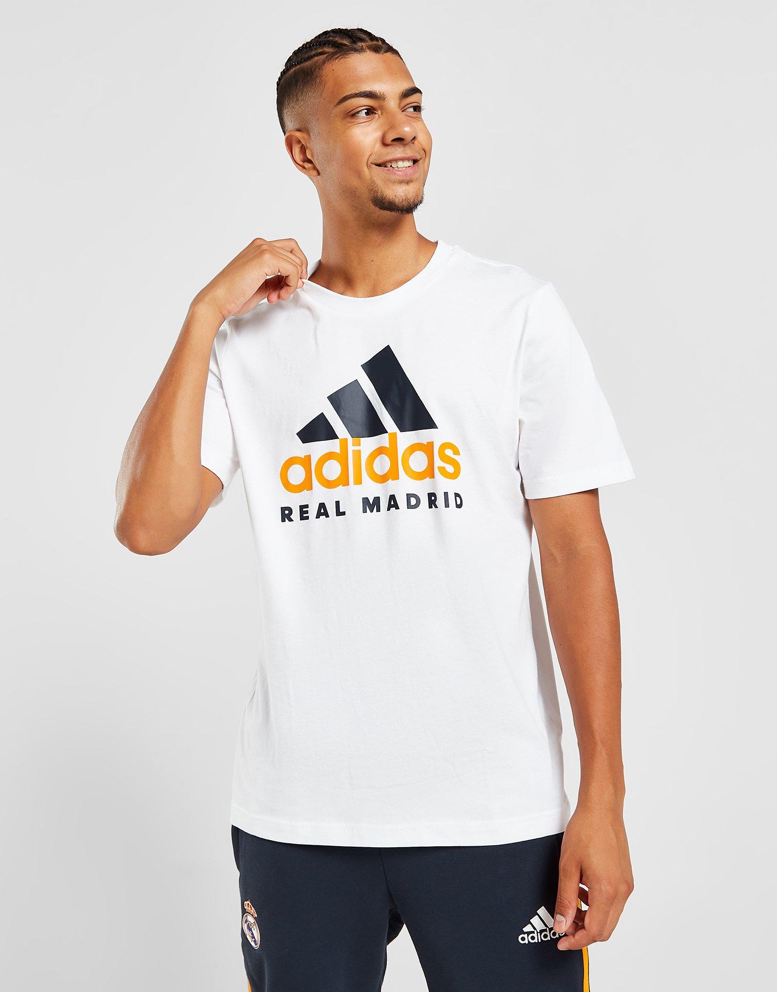 Real Madrid DNA Short Sleeve T-Shirt JD Sports Uomo Abbigliamento Top e t-shirt T-shirt T-shirt a maniche corte 