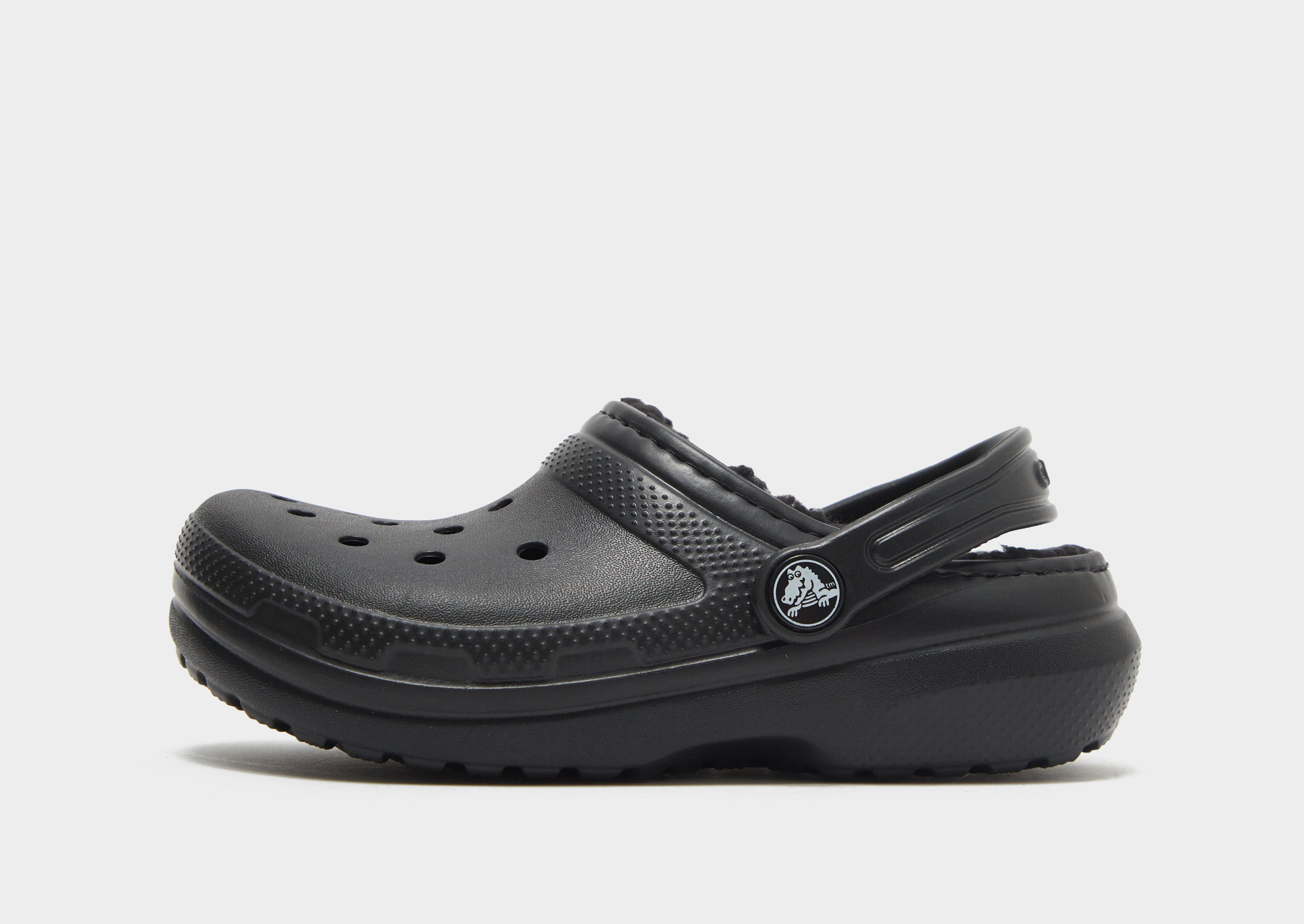 Black lined crocs kids new arrivals