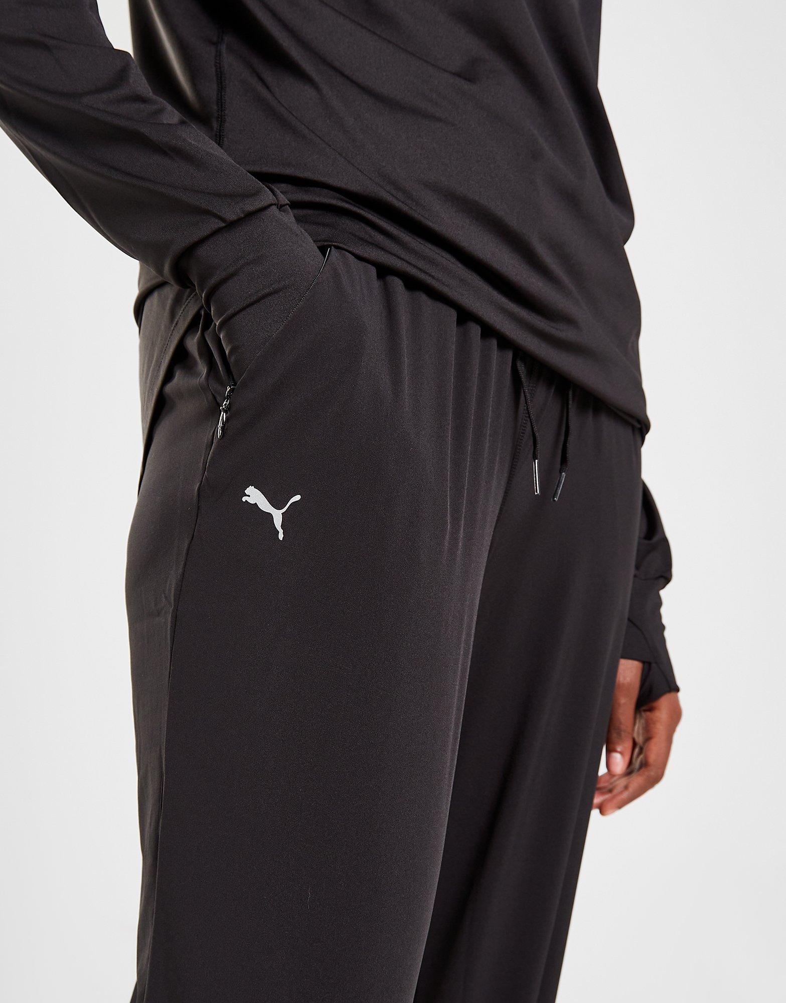 Puma Women Black Solid Pointe Wide Leg Track Pants