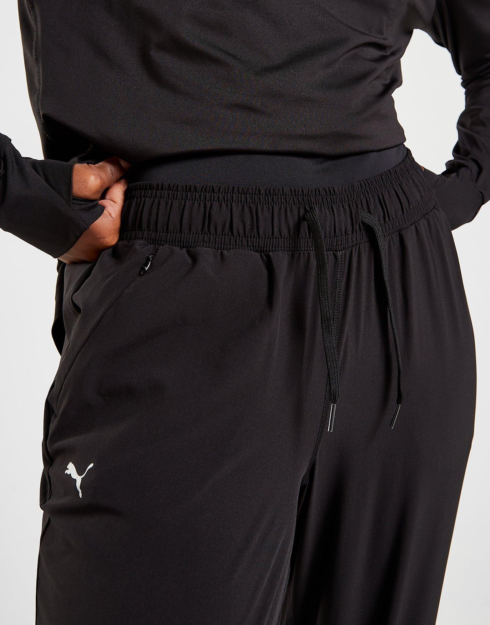 Puma Training modest activewear wide leg trousers in black