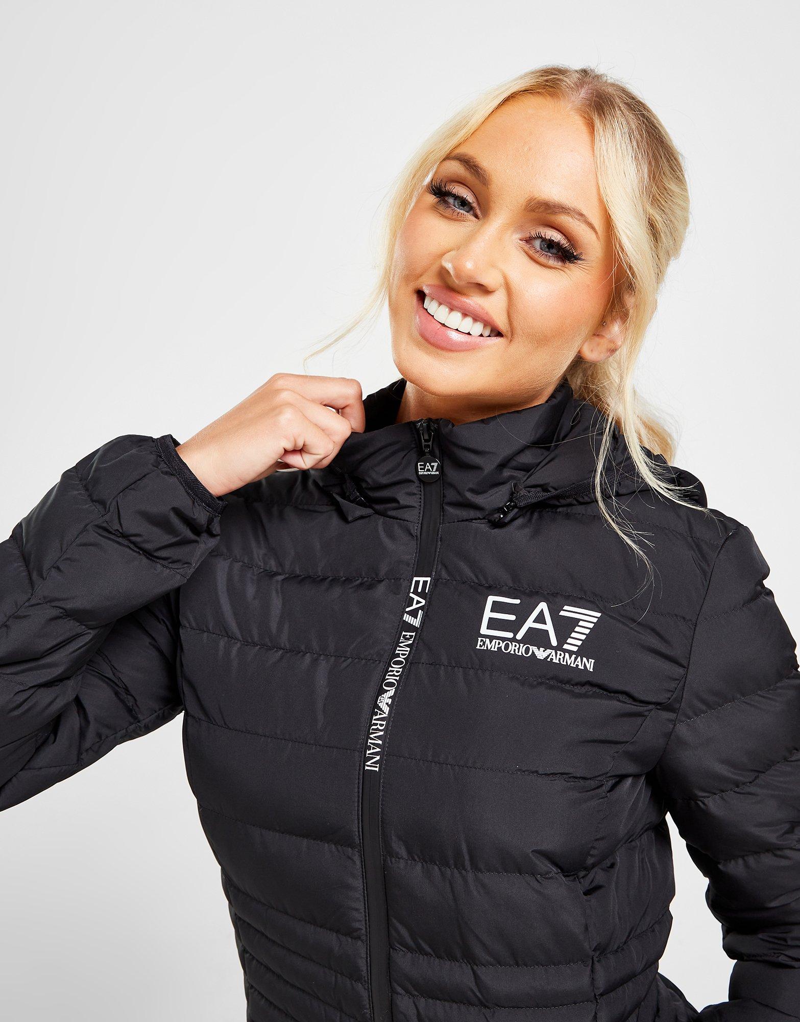 Black Emporio Armani EA7 Logo Zip Jacket - JD Sports Global