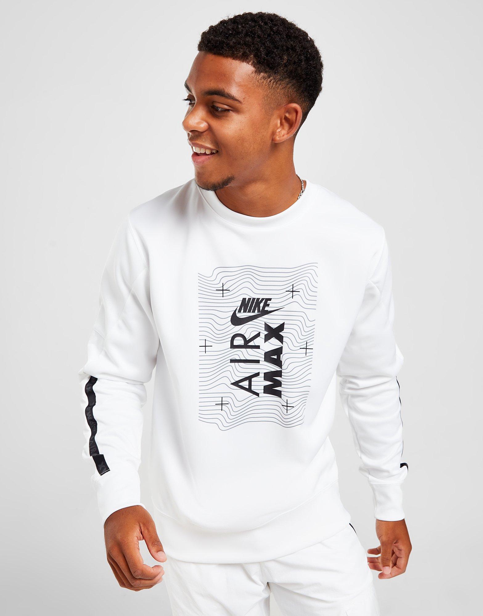 white nike air max jumper