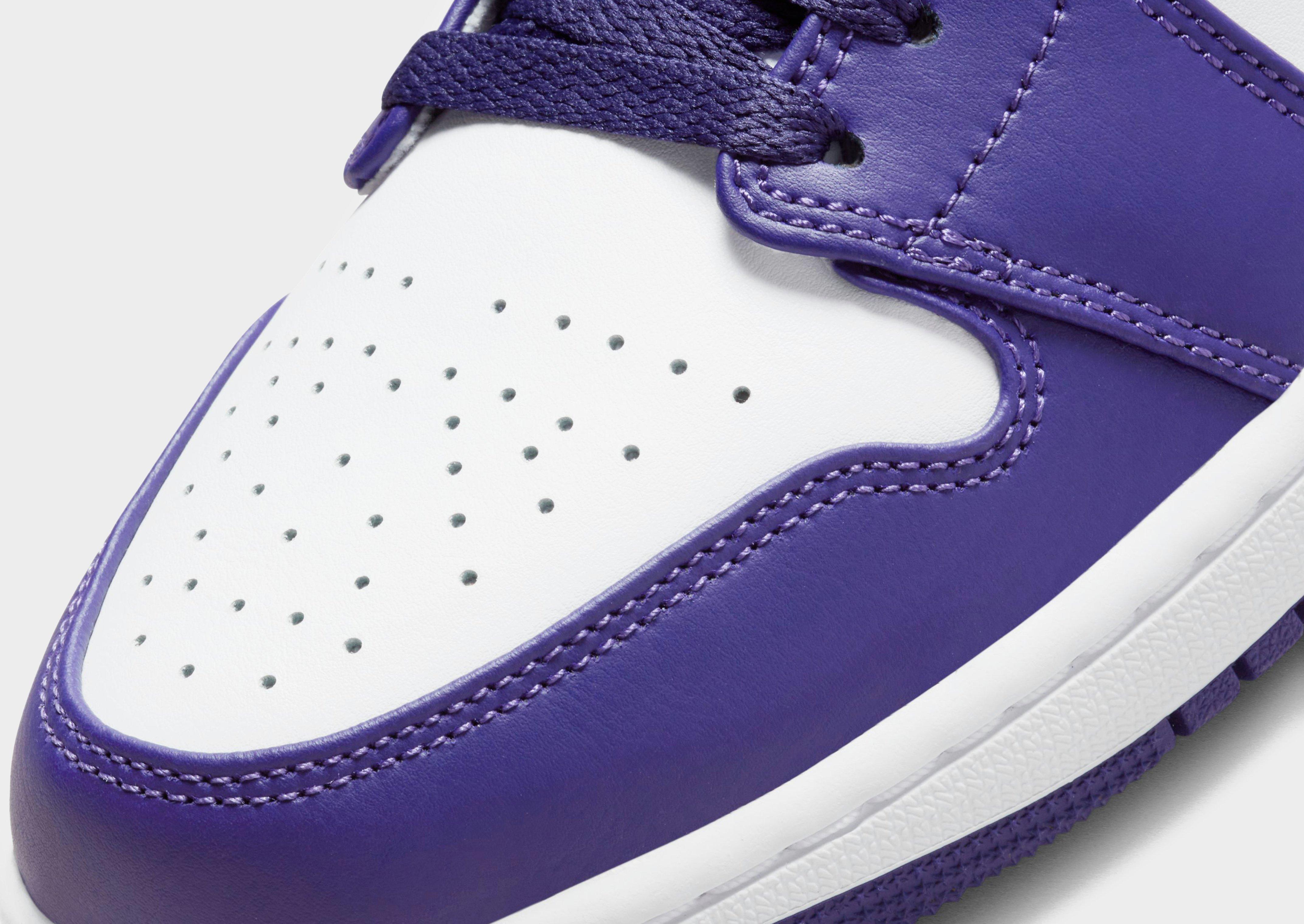 White and purple sales air jordans