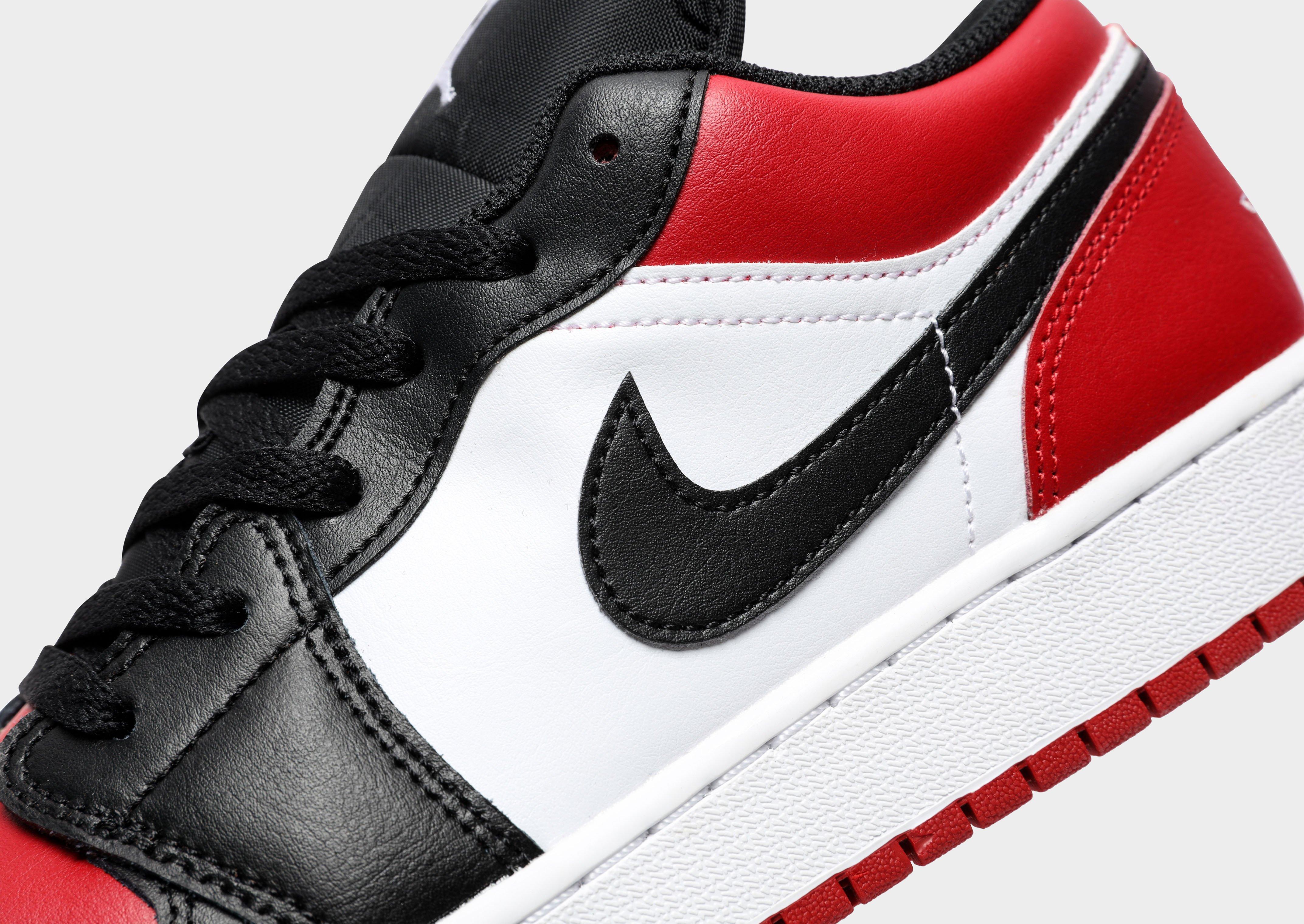 Jordan Air 1 Low 'Bred Toe' Junior's