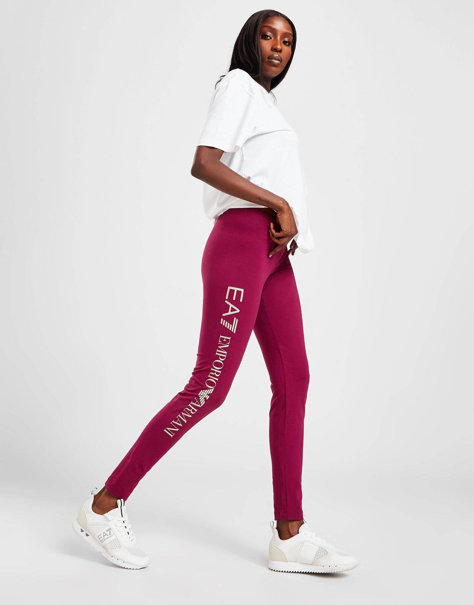 Leggings with logo EA7 Emporio Armani - Emporio Armani graphic logo-print  cotton T-shirt - GenesinlifeShops GB