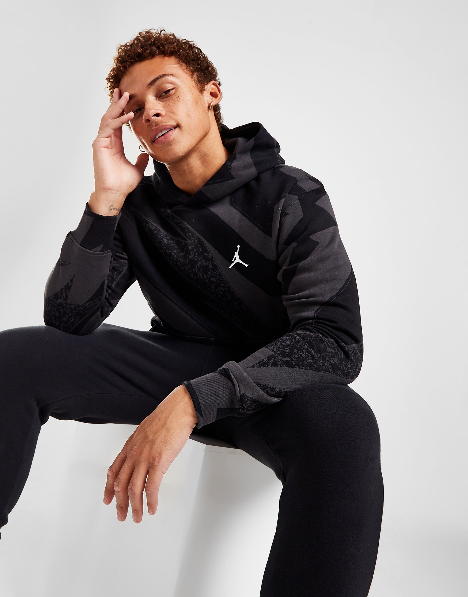 Acheter Noir Jordan Sweat à Capuche Imprimé Homme