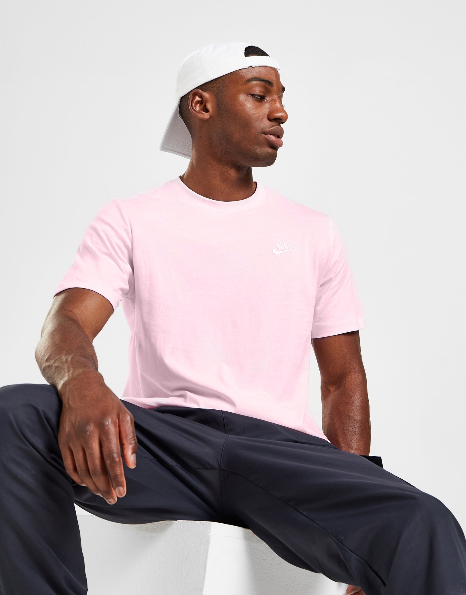 Pink Nike Sportswear Club T-Shirt | JD Sports UK