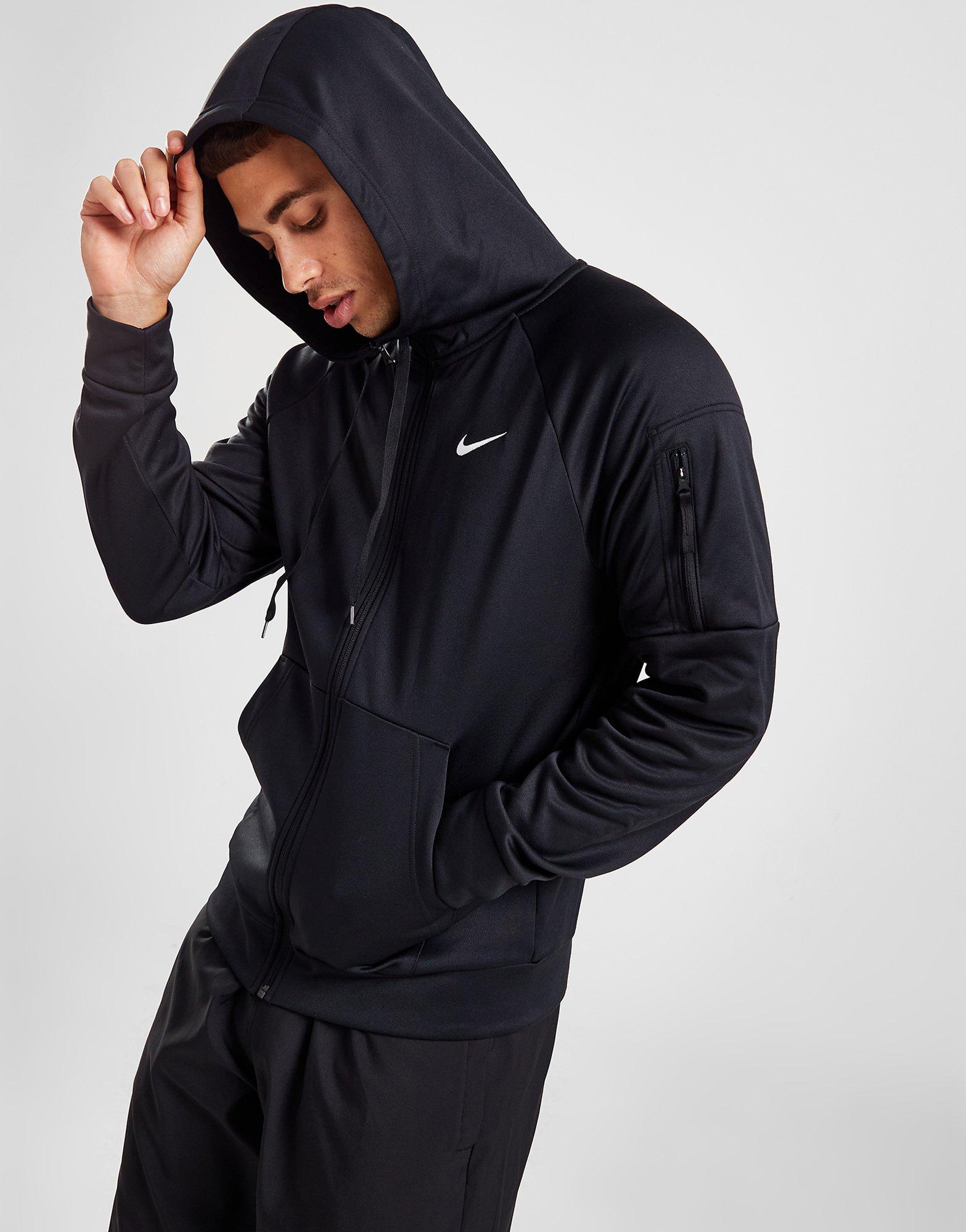 Black Nike Therma-FIT Full Zip Hoodie - JD Sports Global