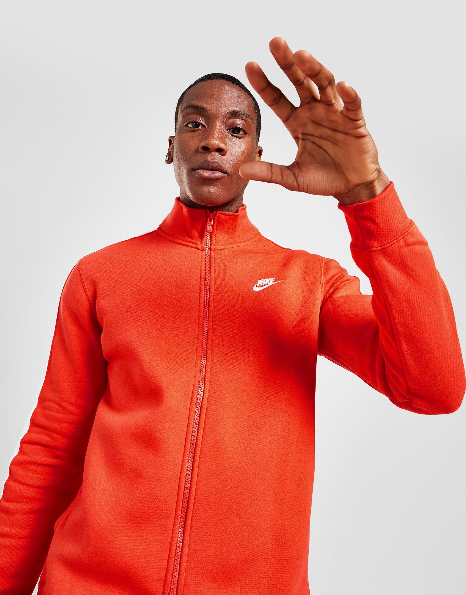 nike red tracksuit top