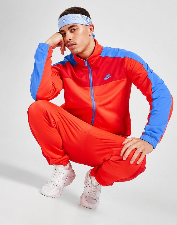 compass Contradiction barbecue Red Nike Polyknit Colour Block Tracksuit | JD Sports Malaysia
