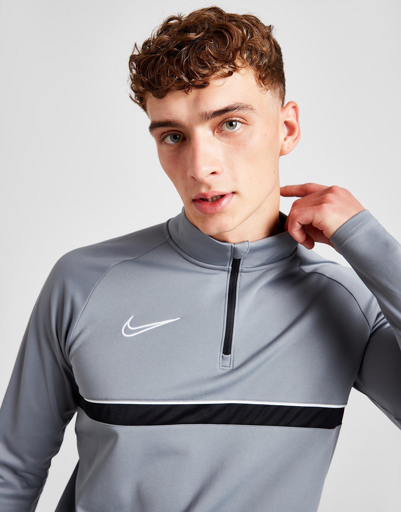 grey nike academy tracksuit