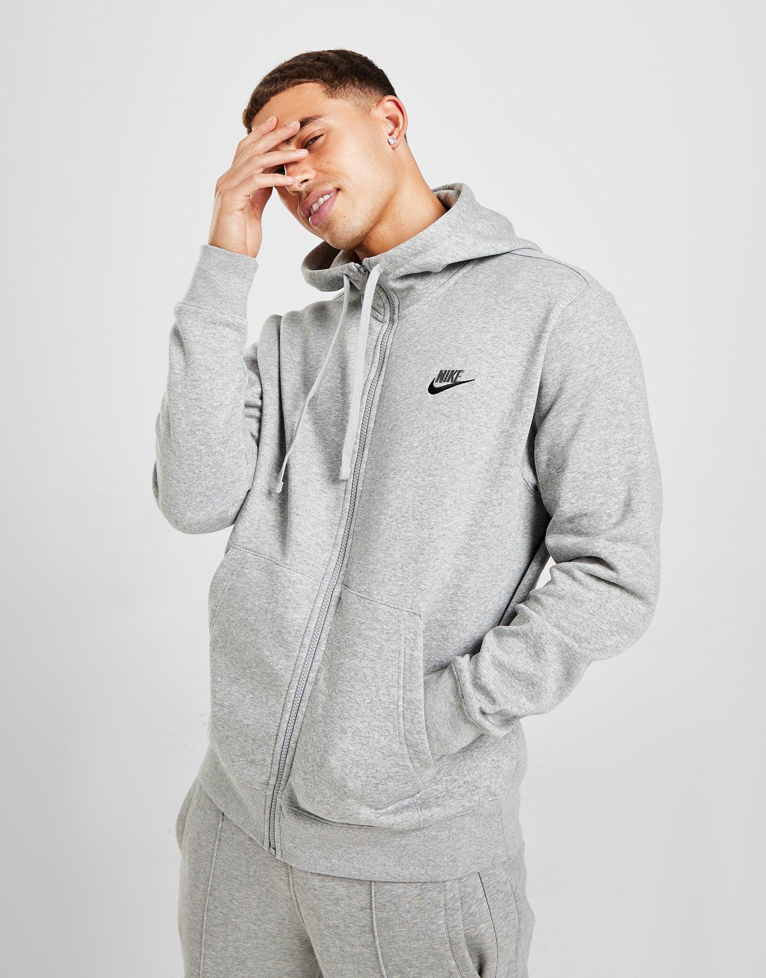 Grey Nike Foundation Full Zip Hoodie JD Sports Global