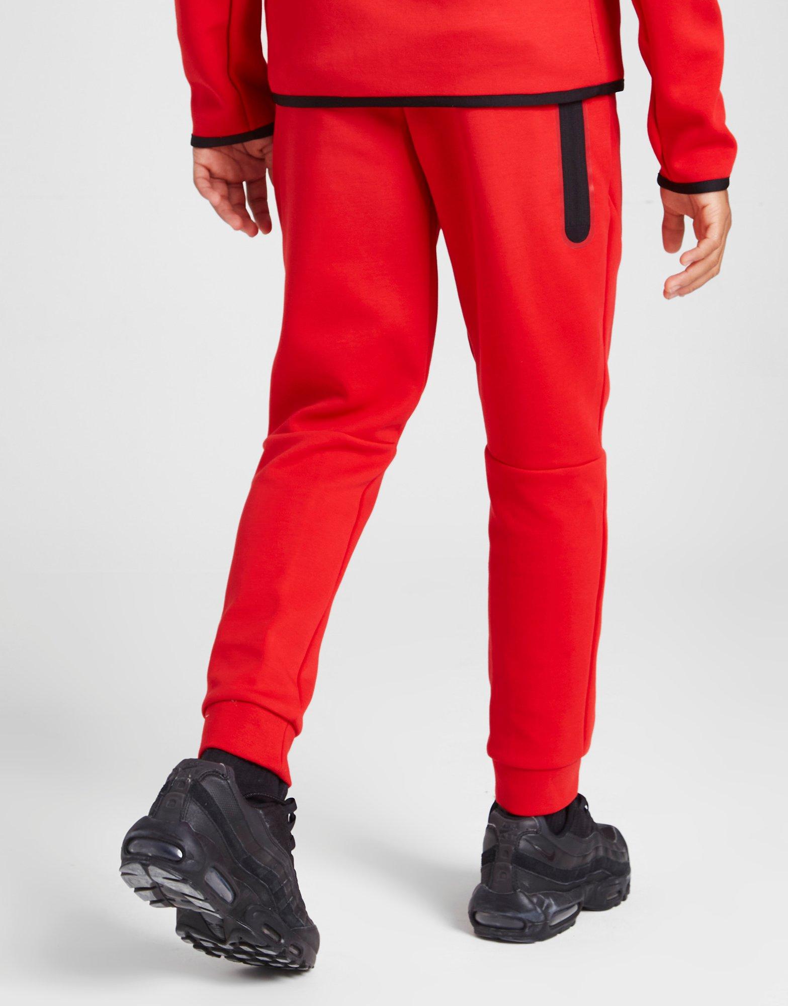 Red Nike Tech Fleece Track Pants Junior JD Sports Global