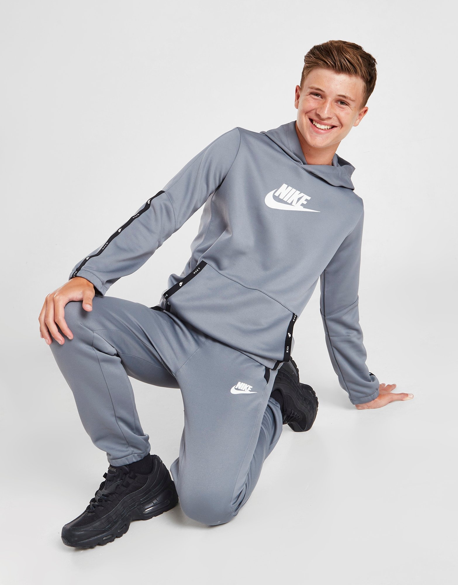 nike tape poly tracksuit junior