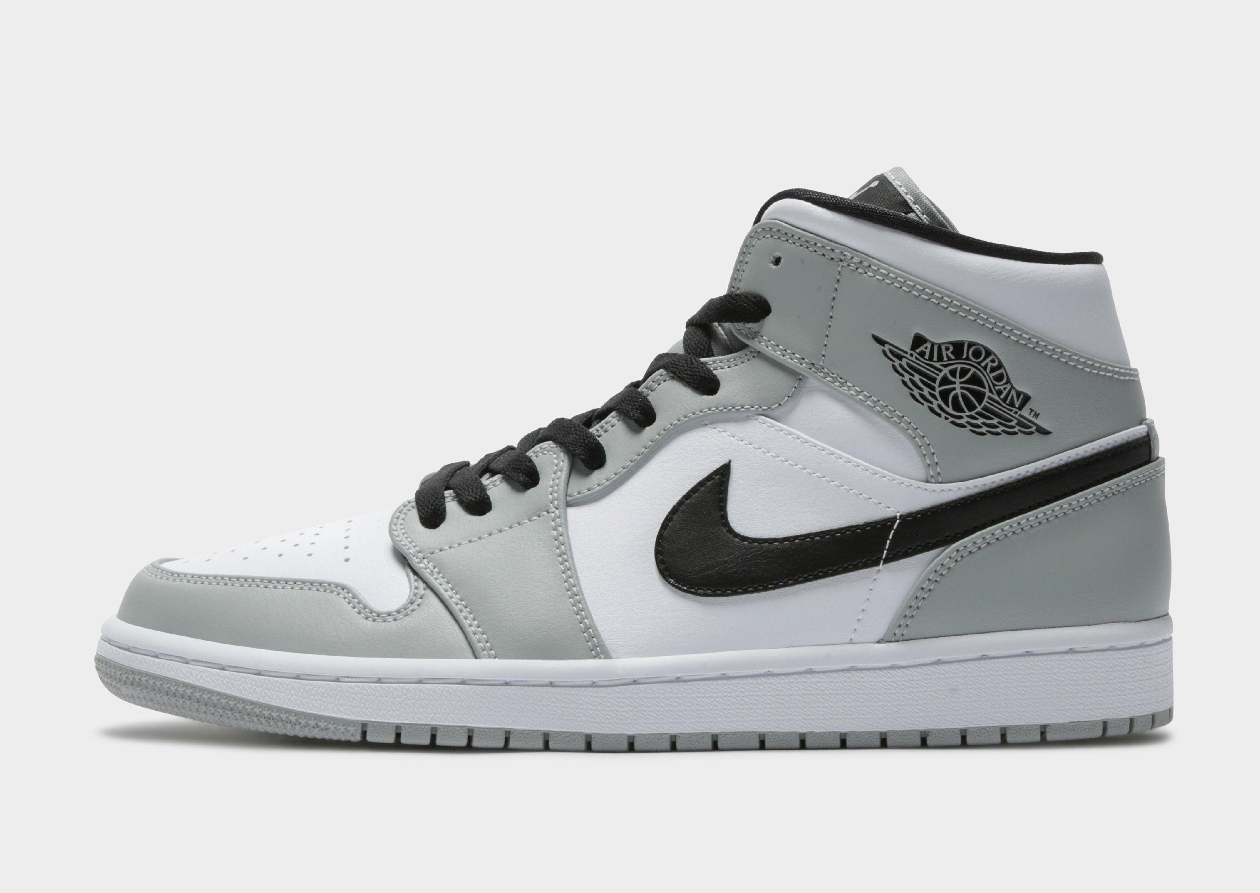 Air jordan 1 mid hot sale gray