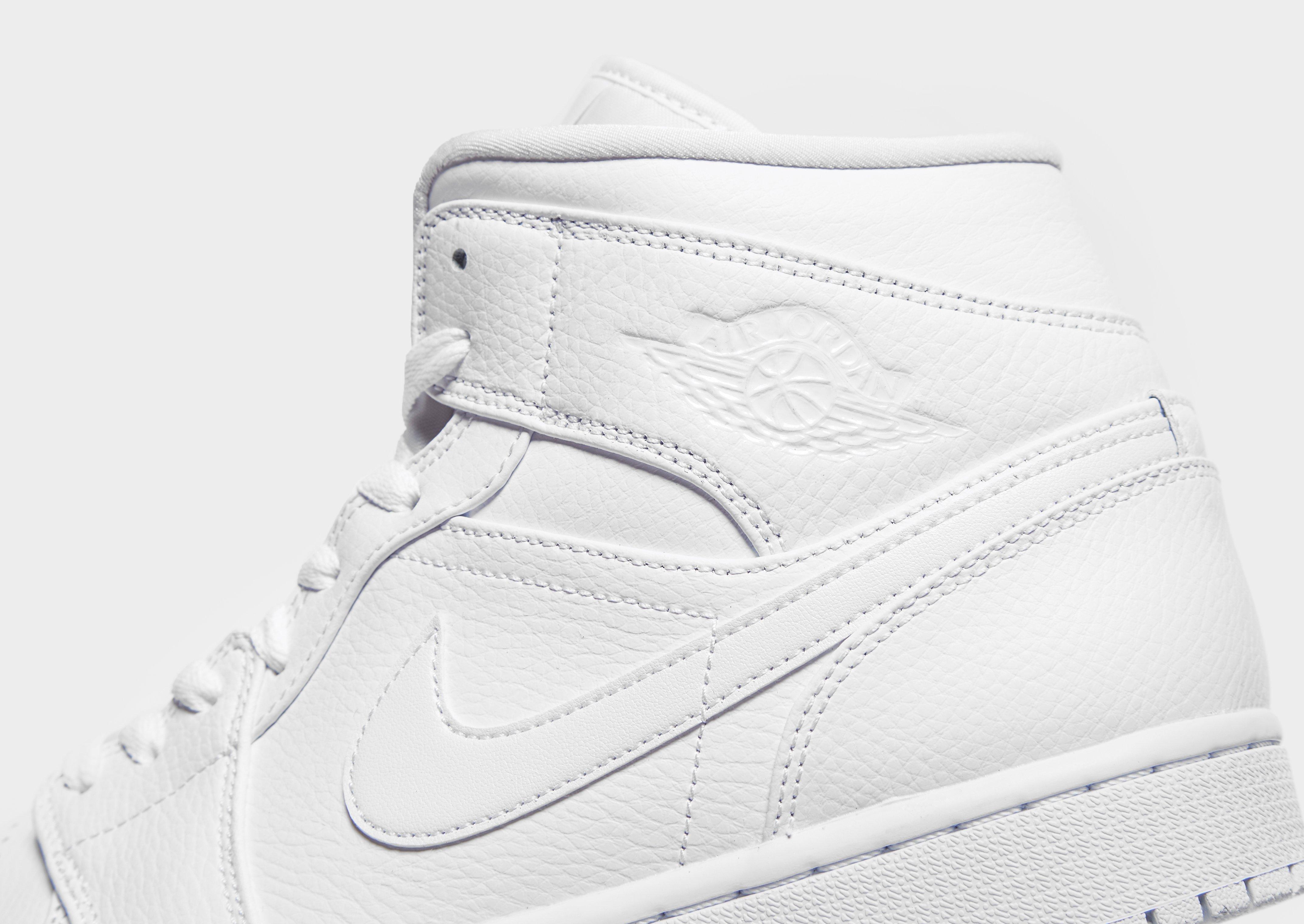 jordan air mid white