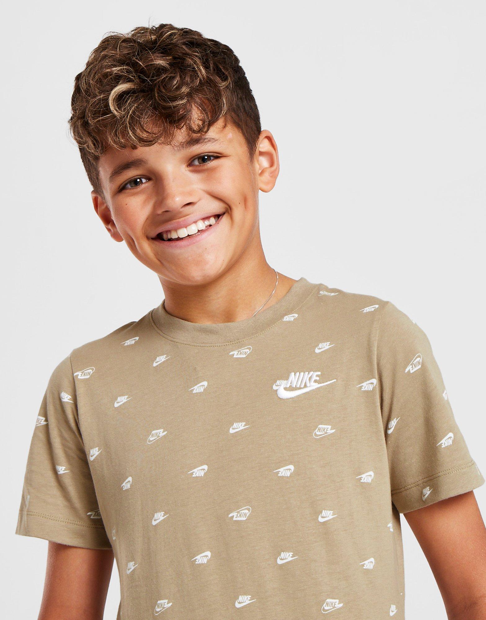 Nike All Over Print Swoosh T-Shirt Junior