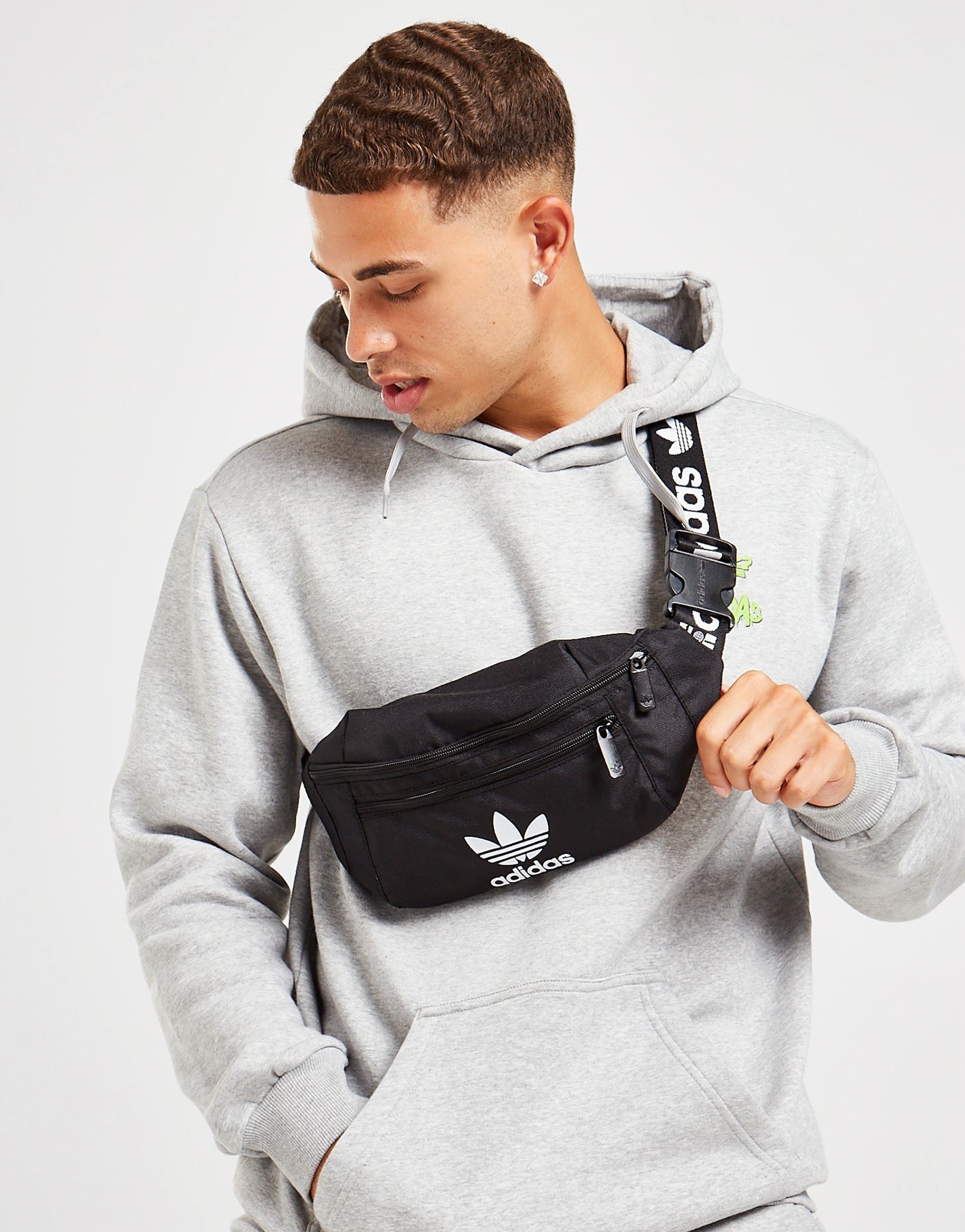 Black adidas Originals Trefoil Bum Bag | JD Sports