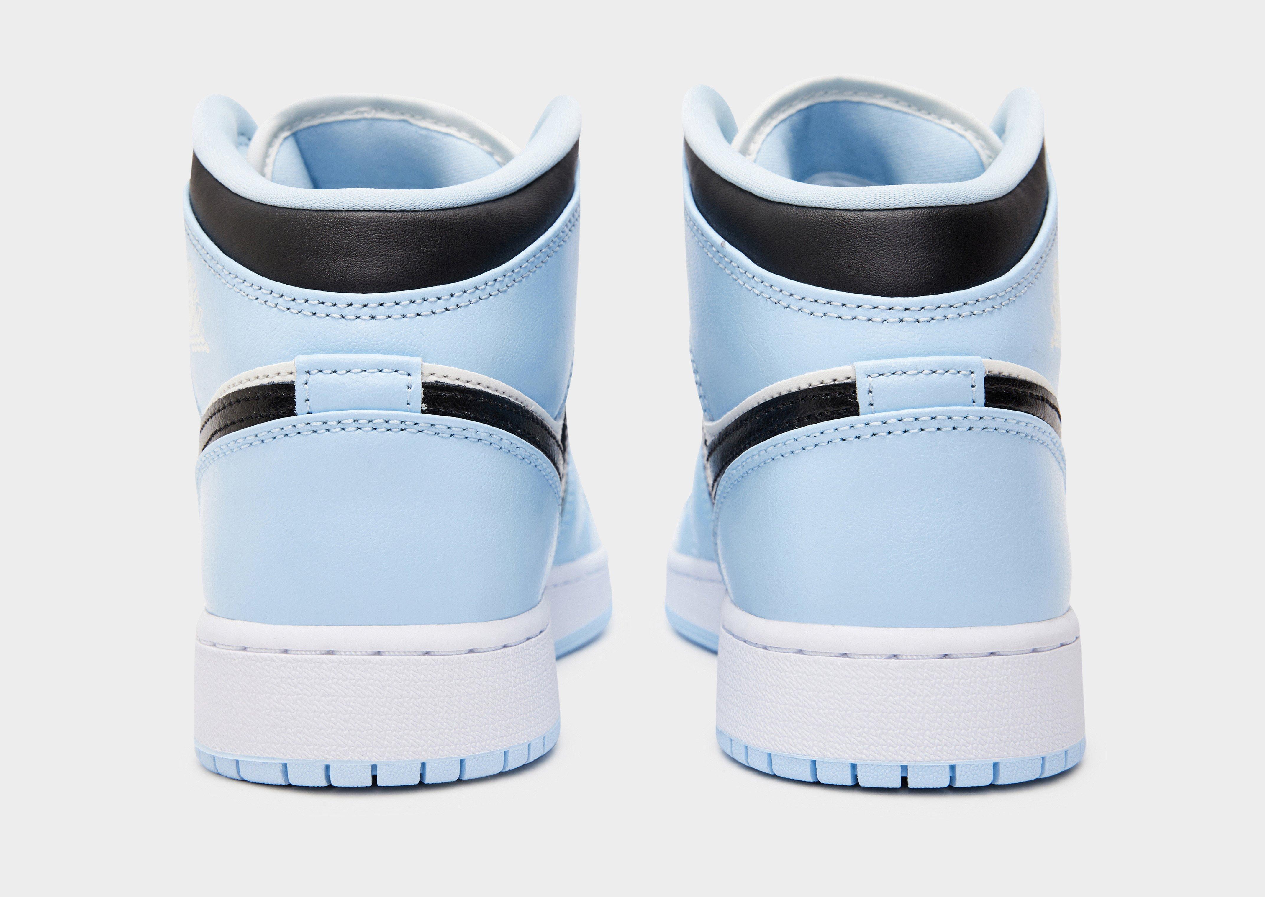 Jordan Air 1 Mid "Ice Blue" Junior's - 1 Per Customer