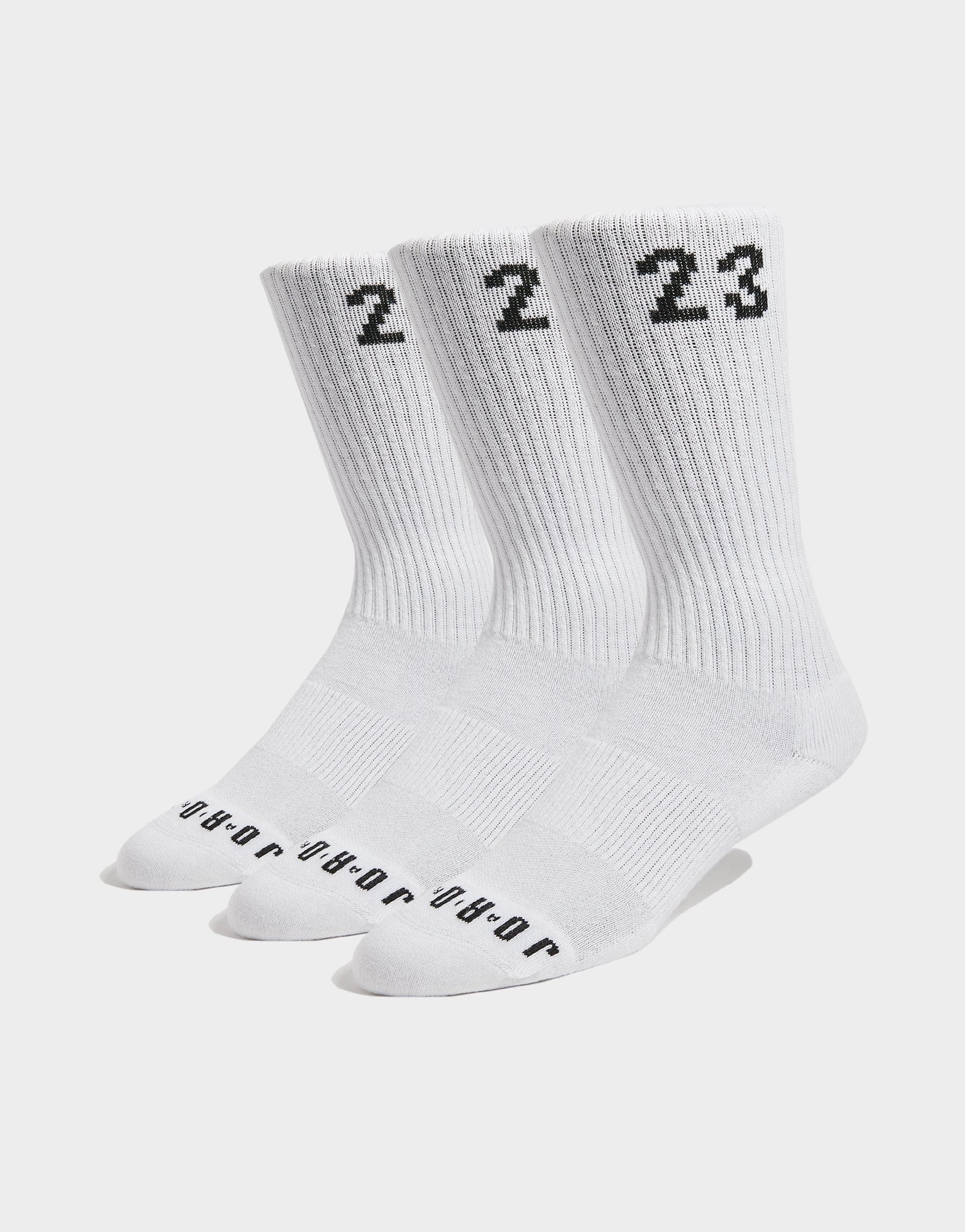 White Jordan Essential Crew Socks (3 Pack) JD Sports Singapore