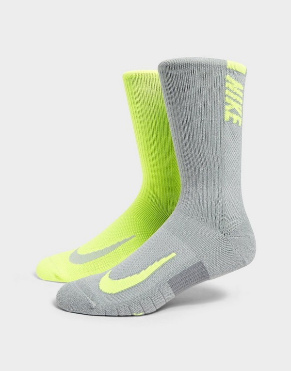Mamá Provisional Gasto Nike pack de 2 calcetines Running en Gris | JD Sports