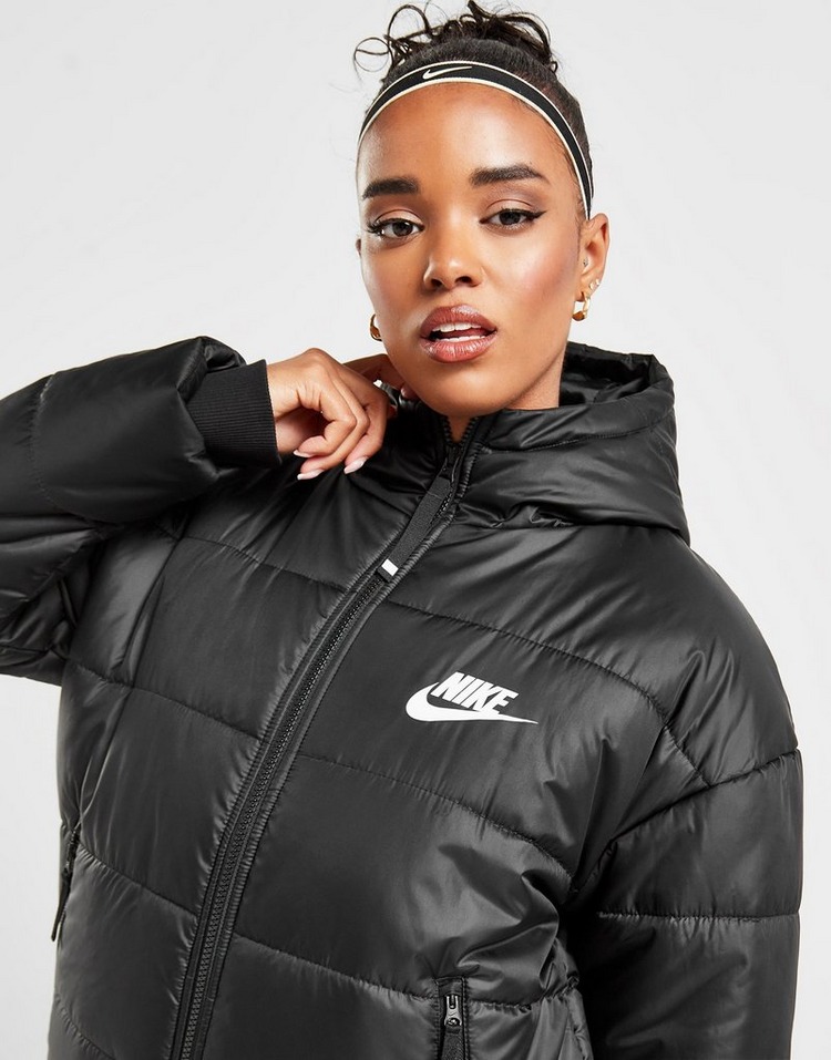 Black Nike Swoosh Padded Jacket | JD Sports UK