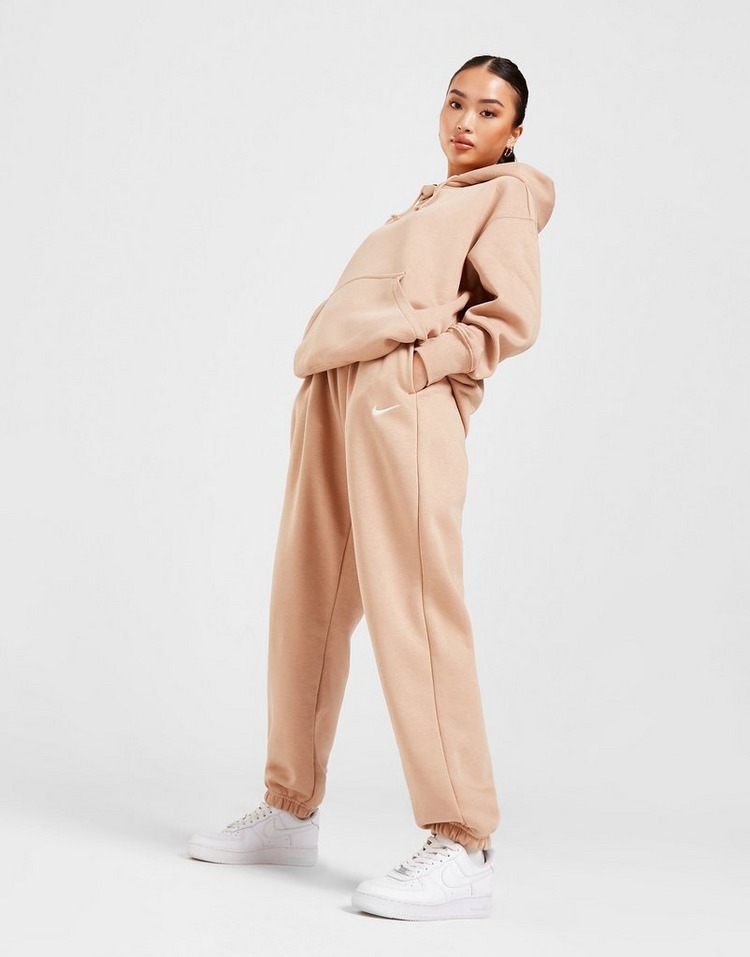 Brown Nike Phoenix Fleece Oversized Sweatpants Women's | JD Sports Global