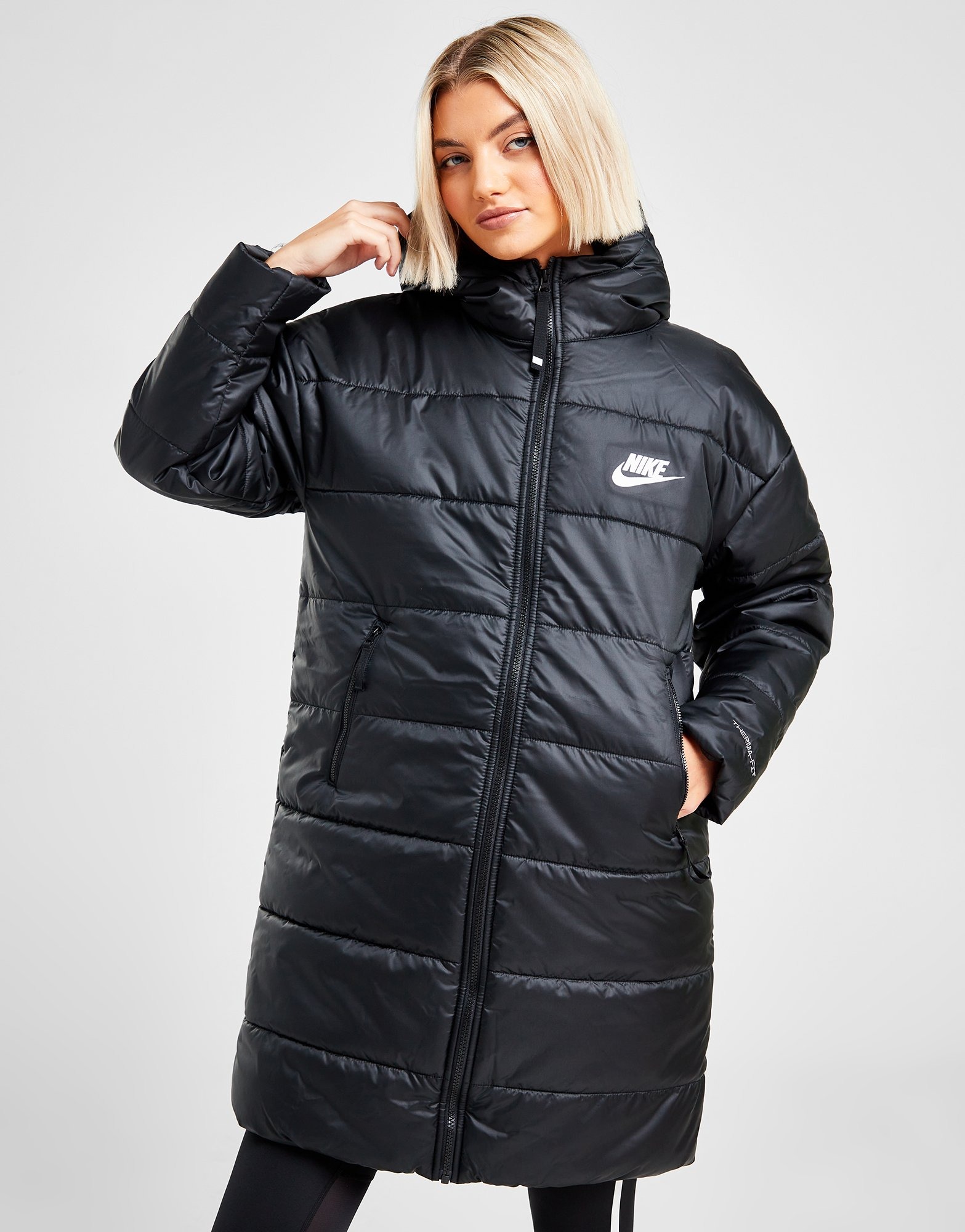 Black Nike Swoosh Parka Jacket JD Sports Global