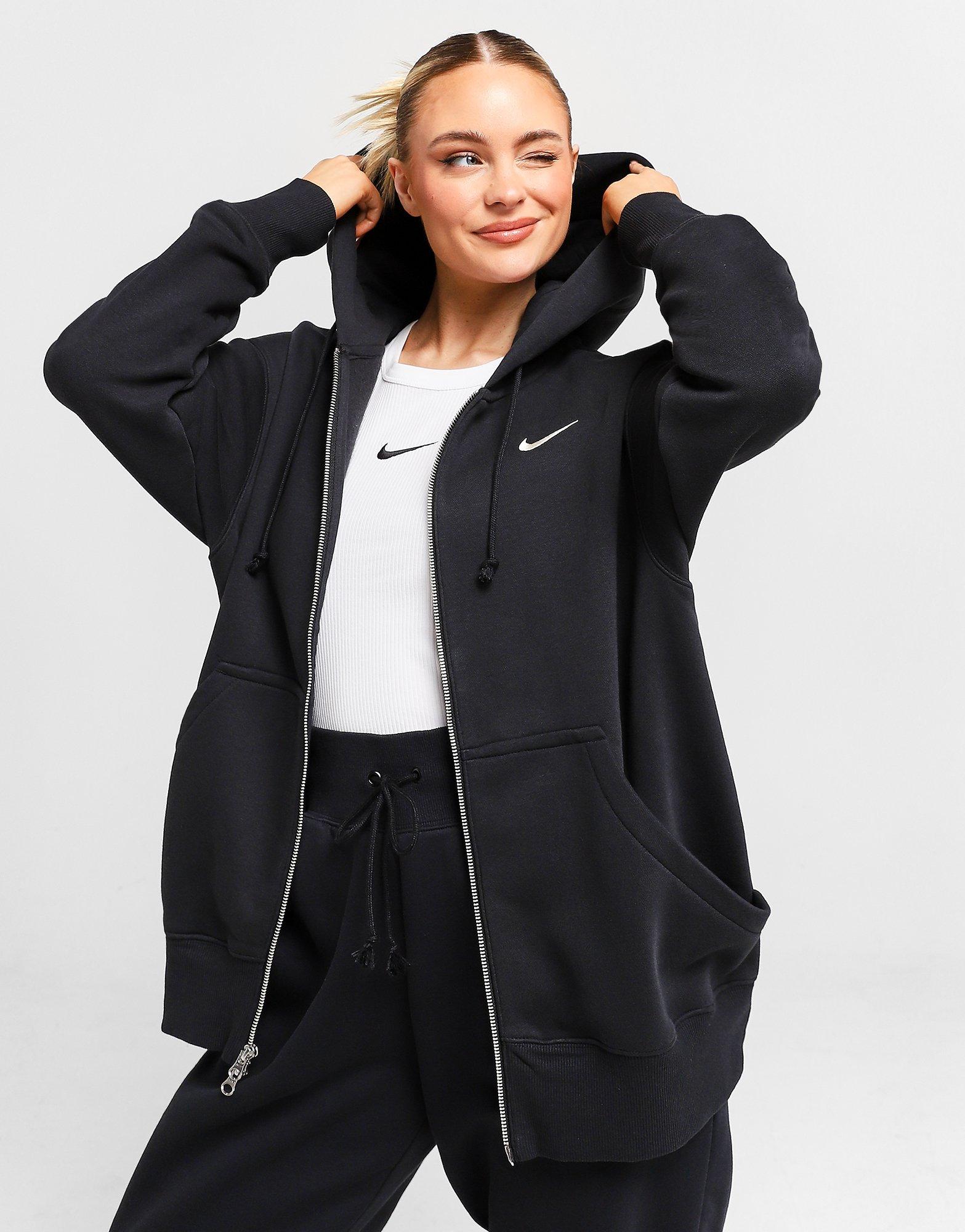 Jogging Polaire Femme Nike - Gris et Noir - Manches Longues