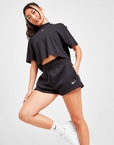 Nike Damesshorts met ruimvallende pasvorm en hoge taille Sportswear Phoenix Fleece