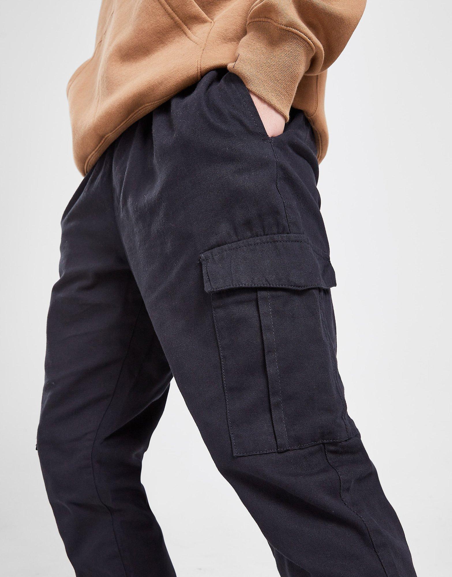 Brave Soul Cuffed Twill Cargo Pants