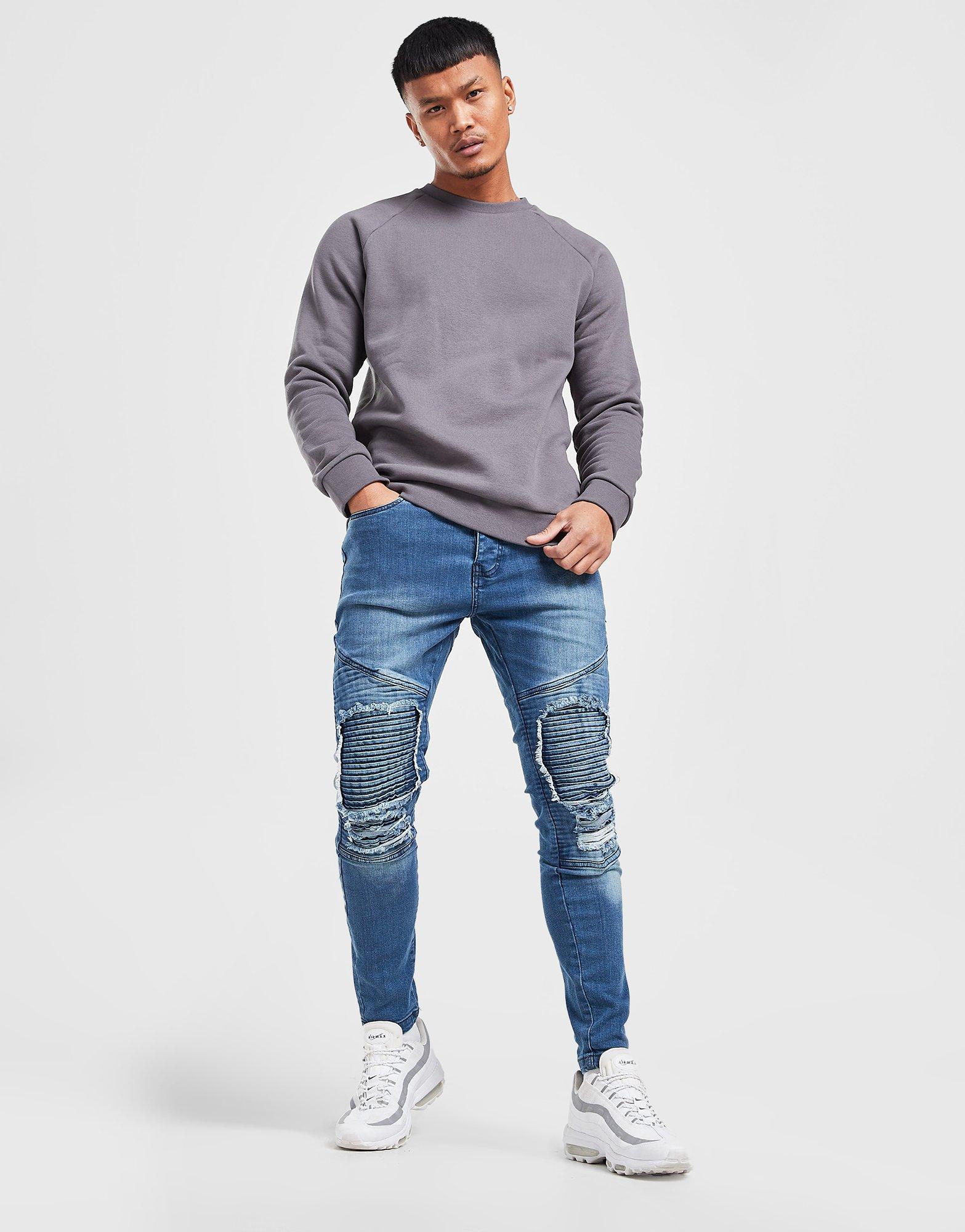 Brave Soul Distressed Biker Jeans