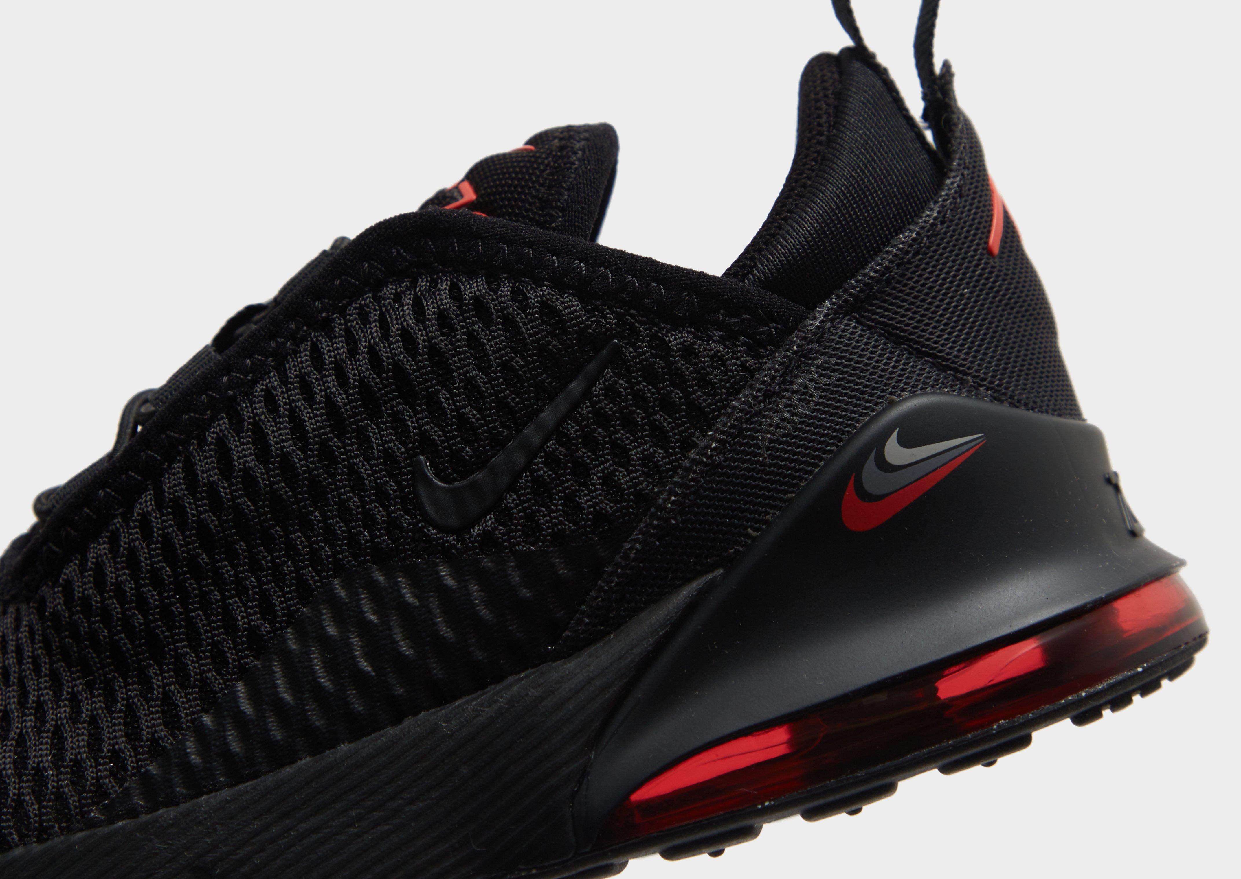 Nike air max 270 junior black and red best sale