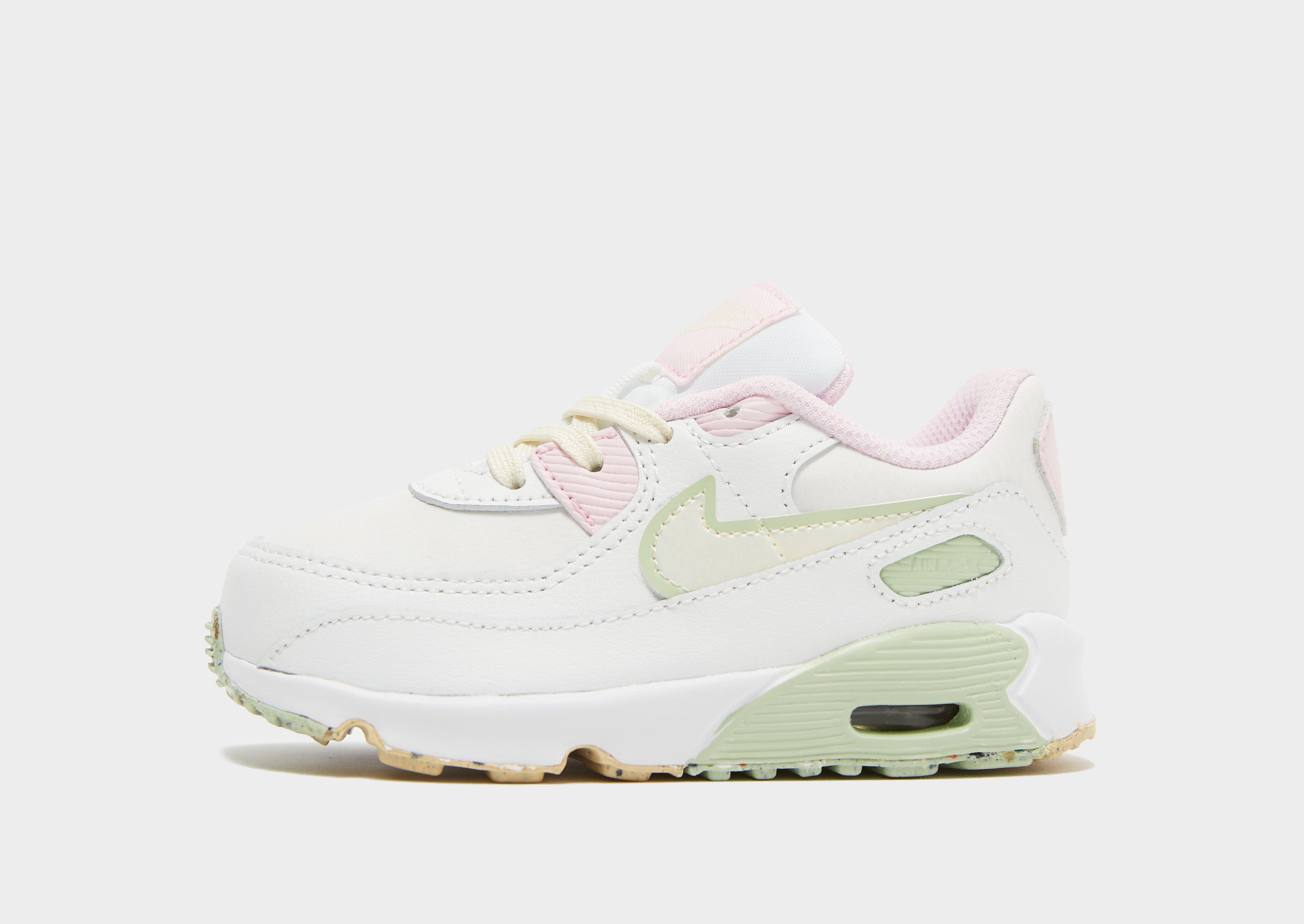 White Nike Air Max 90 Leather Infant 