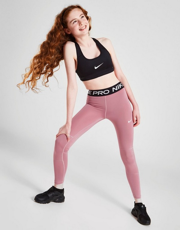 patrocinador Último ruptura Pink Nike Pro Girls' Fitness Tights Junior | JD Sports Global