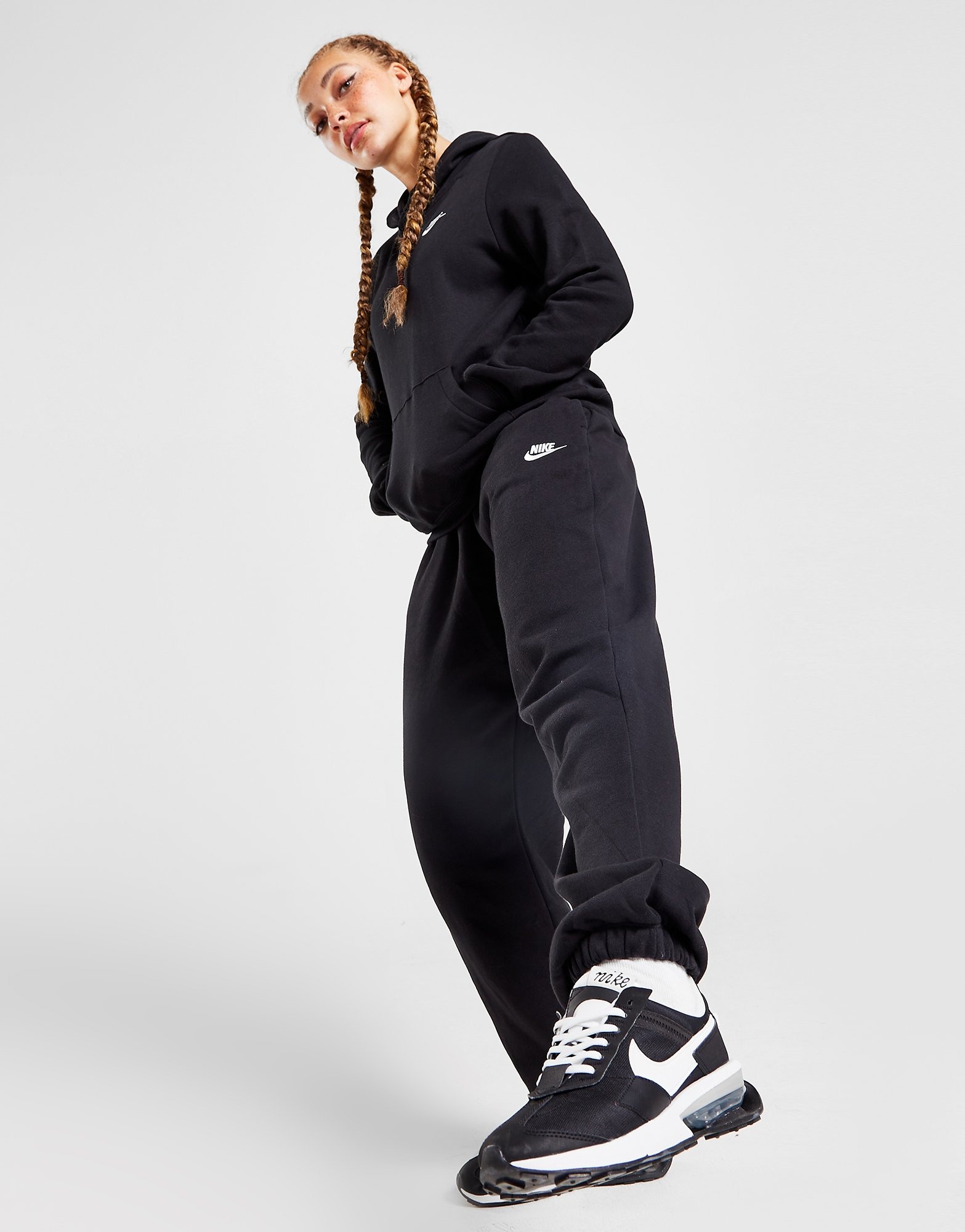 Black Nike Sportswear Club Fleece Oversized Joggers | JD Sports UK